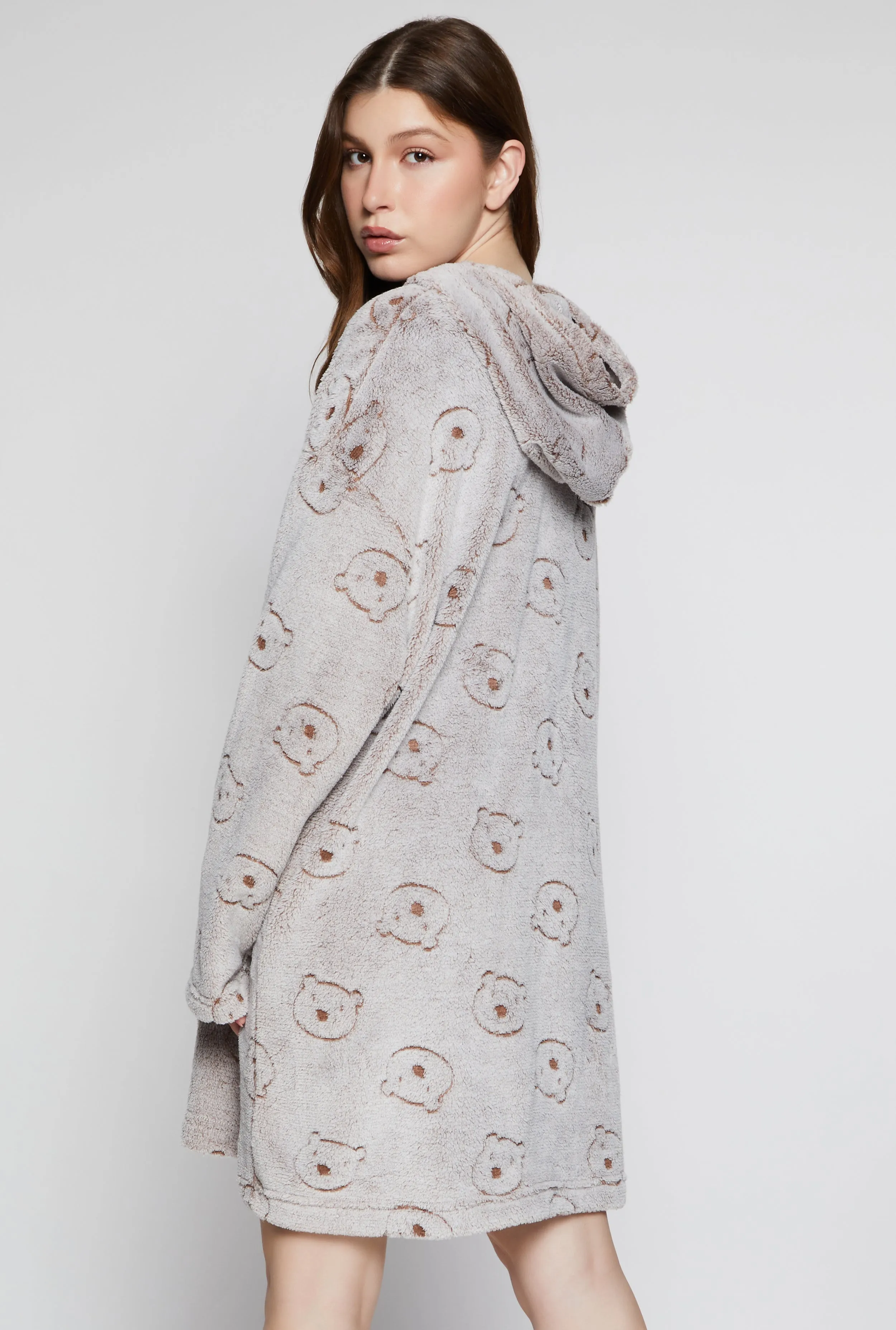 Bear Print Blanket Hoodie sold by Rainbow product image thumbnail 2