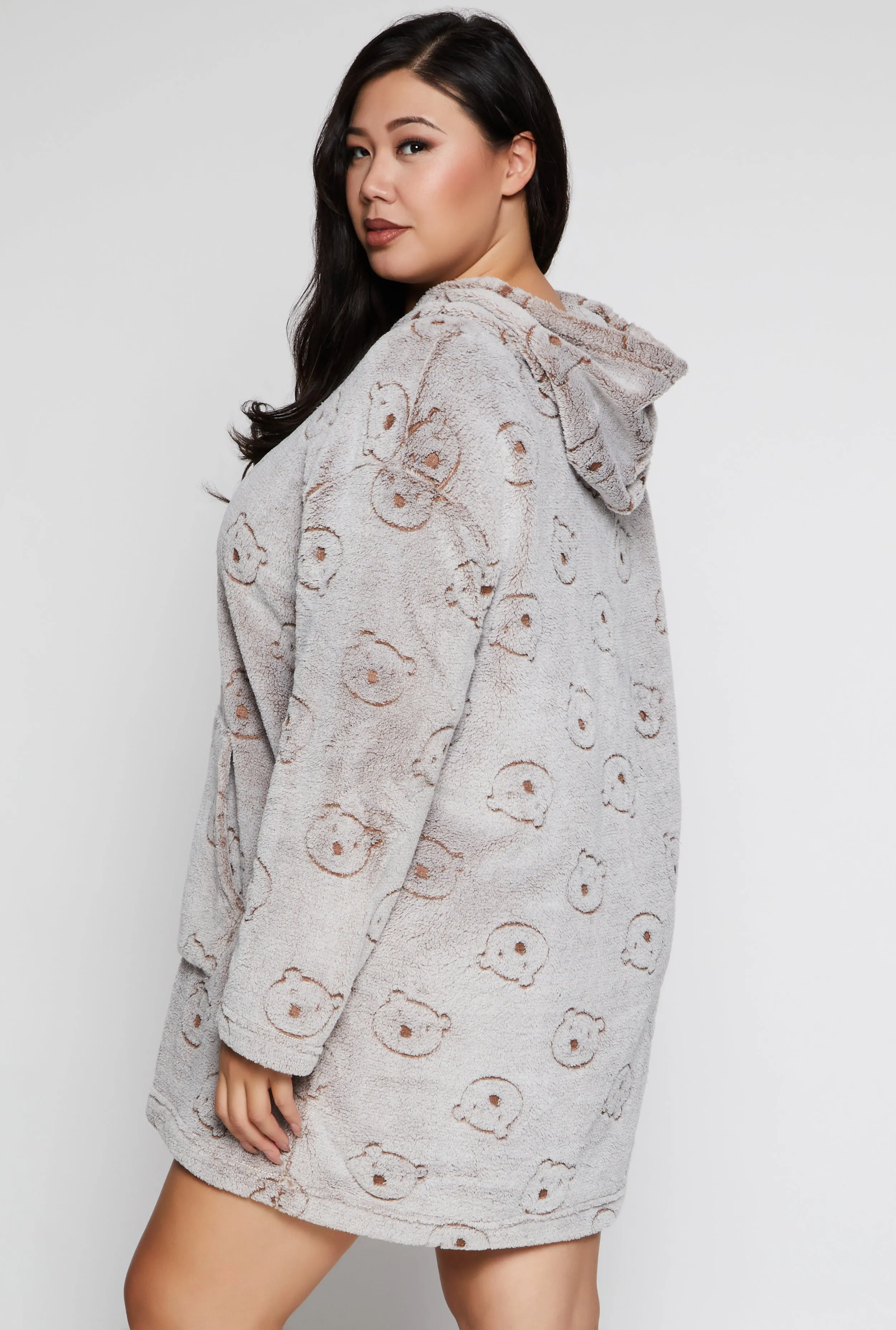 Bear Print Blanket Hoodie sold by Rainbow product image thumbnail 5