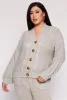 Plus Size Cable Knit Cardigan sold by Rainbow