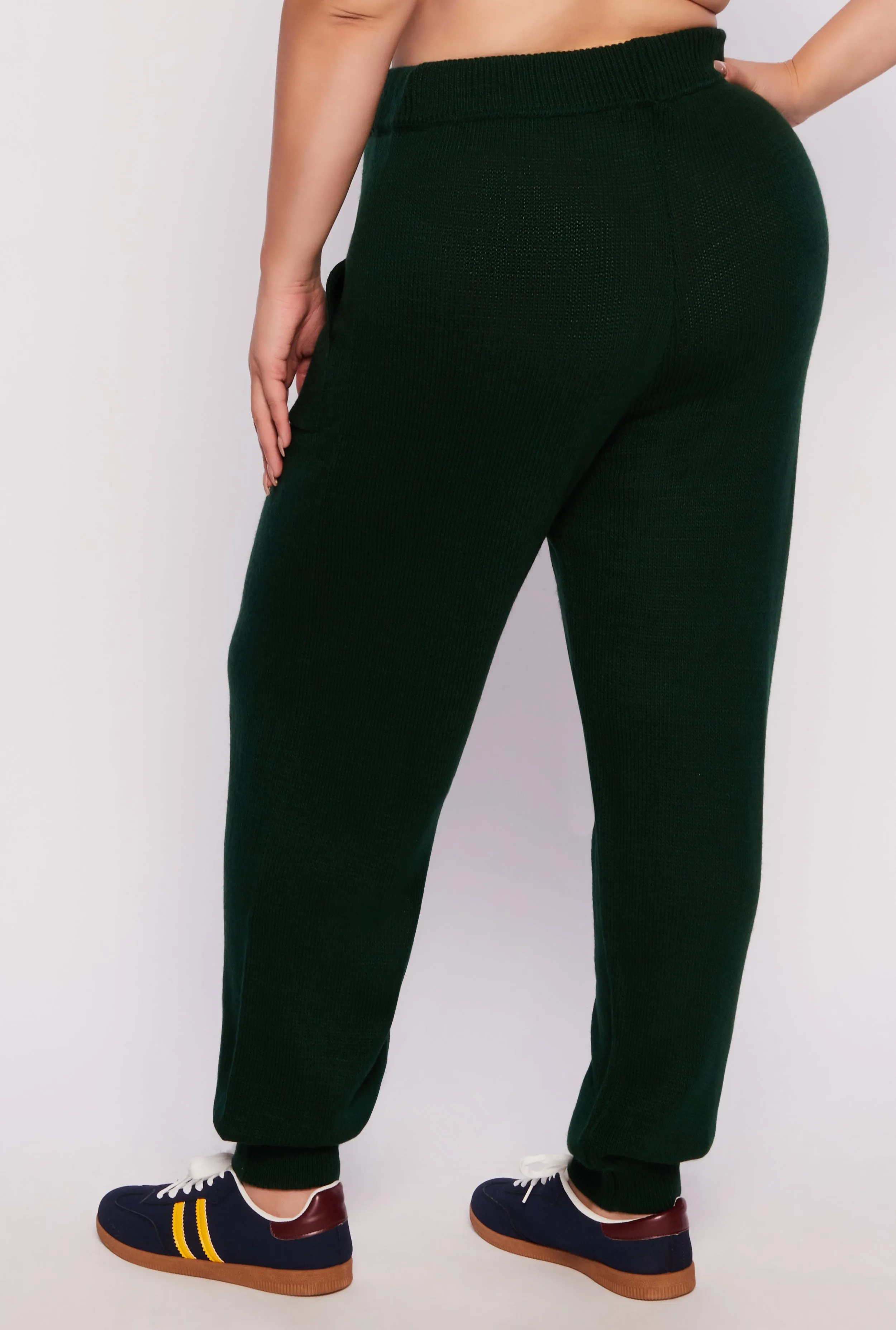 Plus Size Knit High Waist Joggers sold by Rainbow product image thumbnail 3