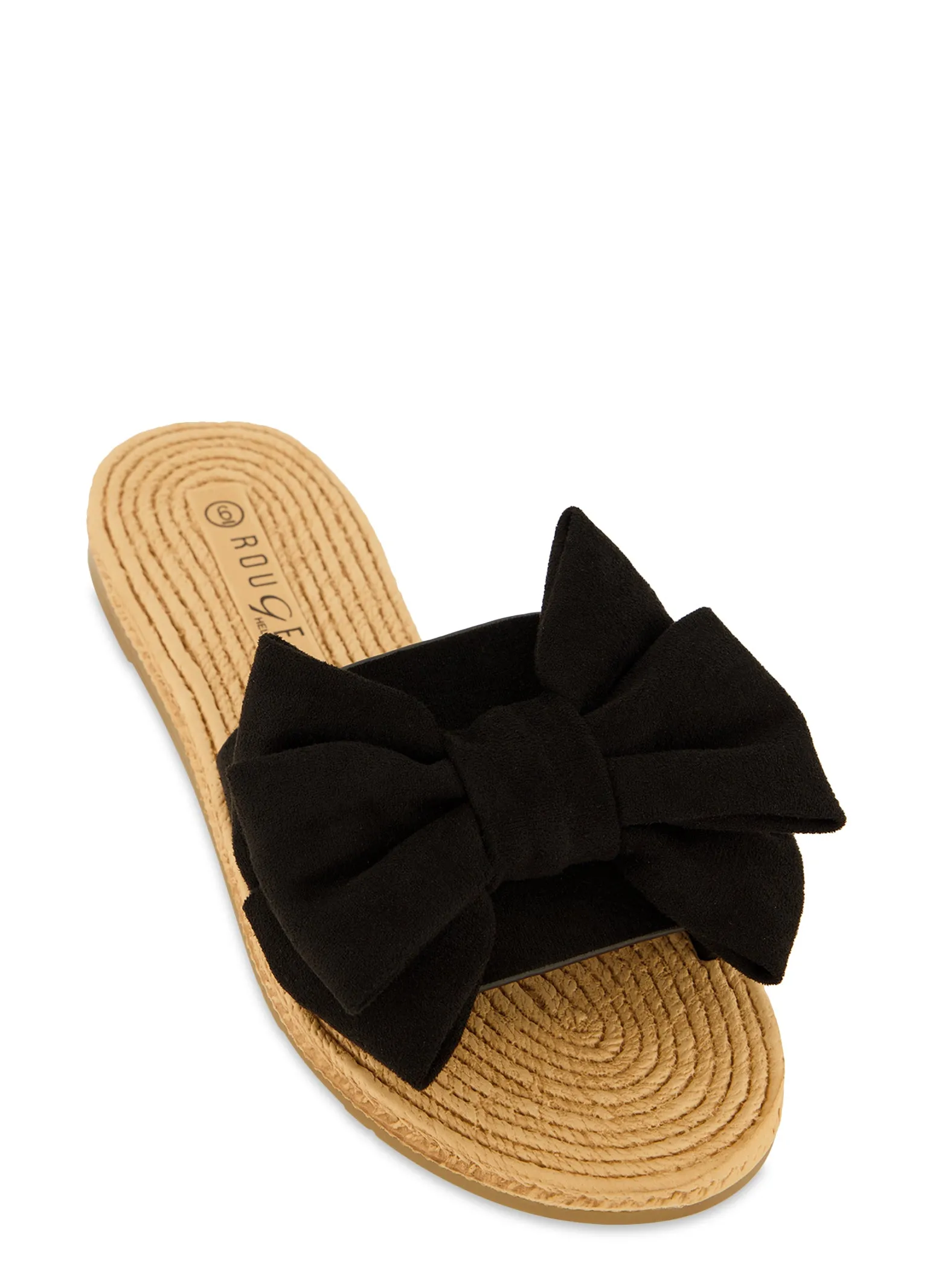 Bow Band Espadrille Slide Sandals sold by Rainbow