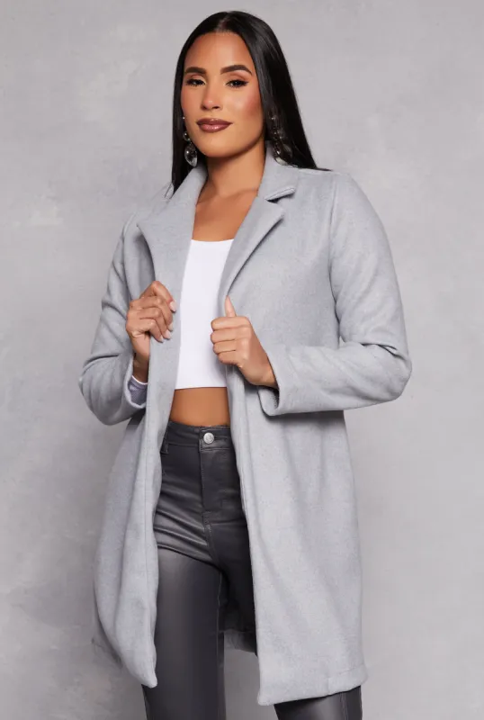 Iris Collared Open Front Coat sold by Rainbow