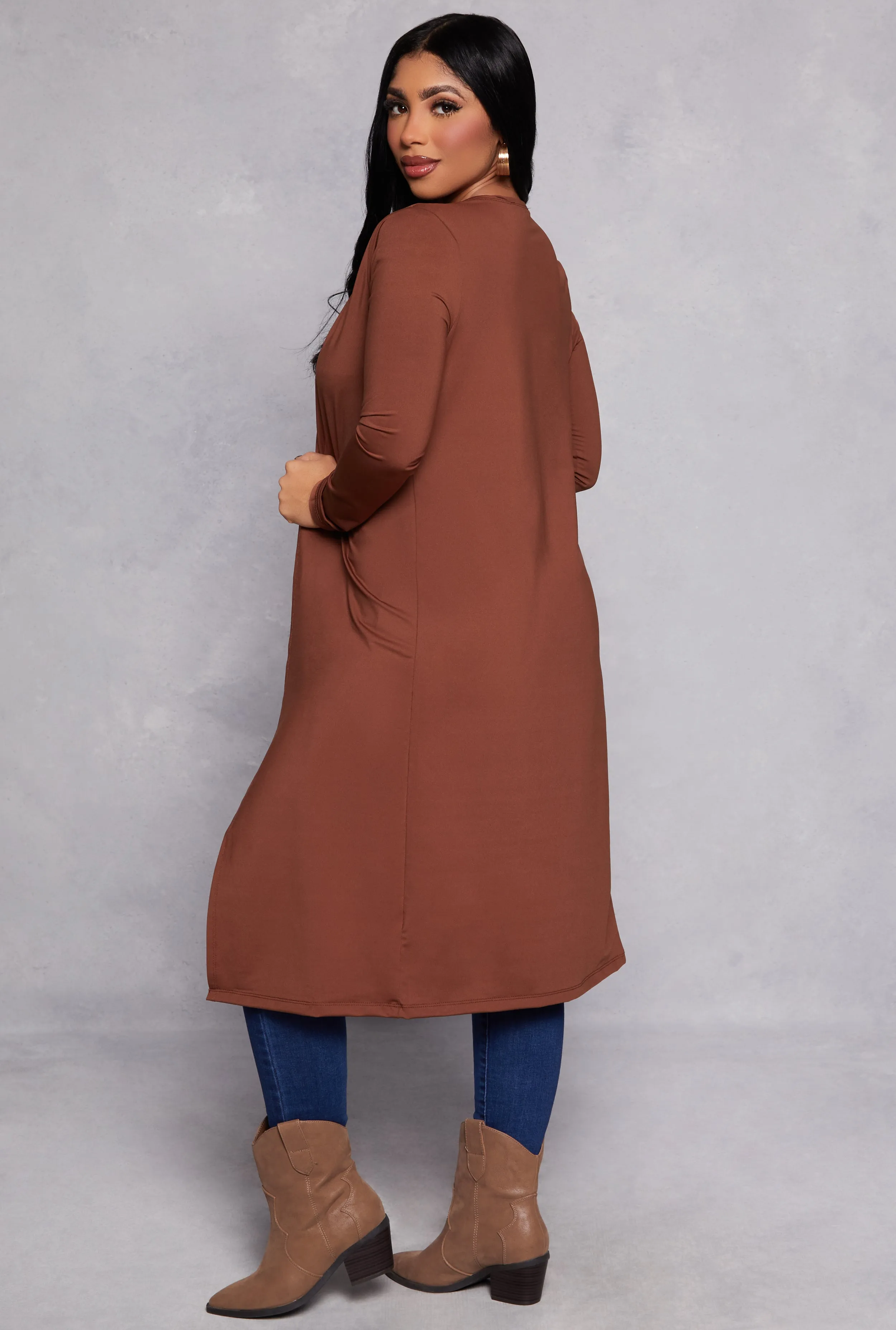 Long Sleeve Open Front Duster sold by Rainbow product image thumbnail 3