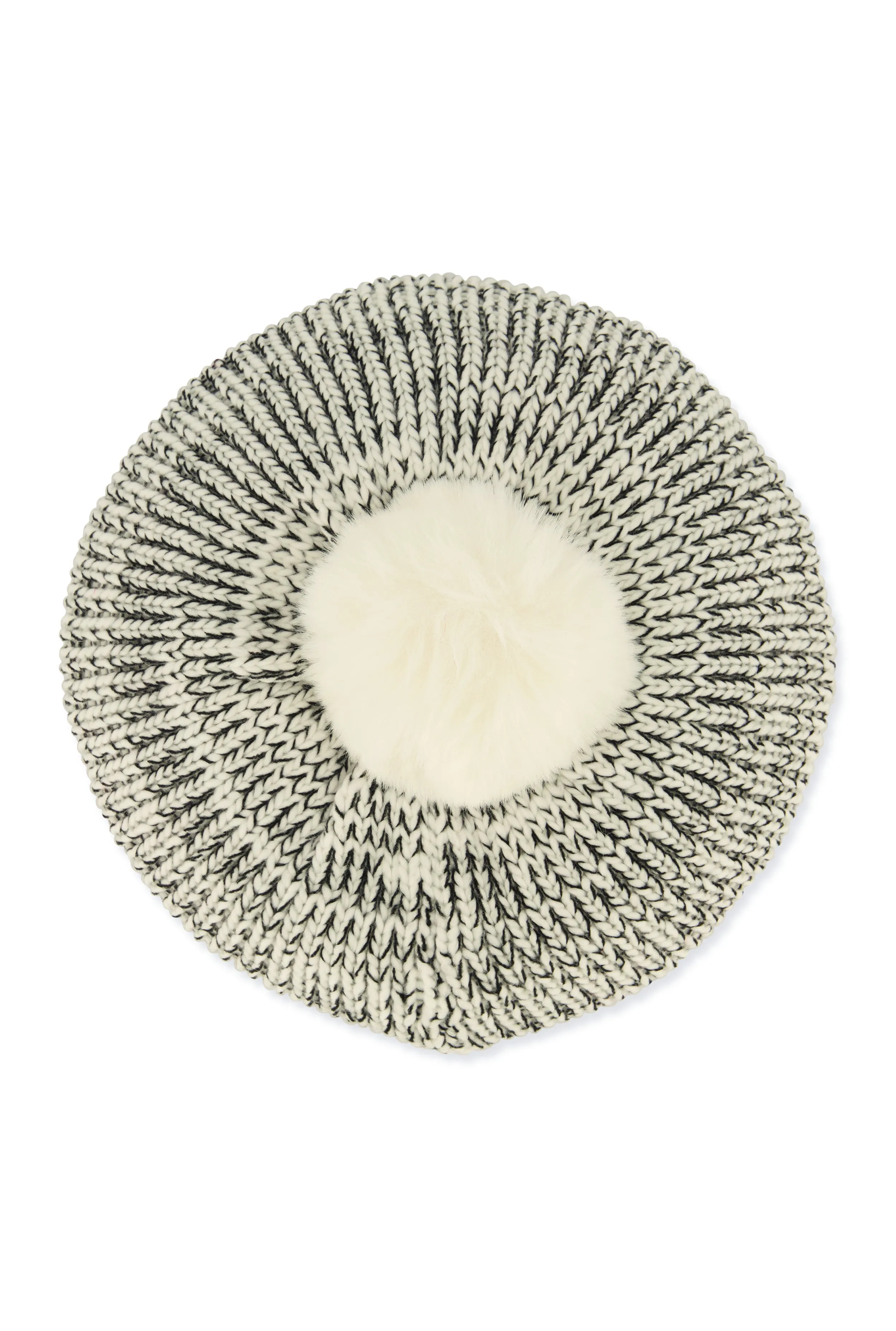 Spacedye Knit Pom Pom Slouch Beret sold by Rainbow product image thumbnail 3