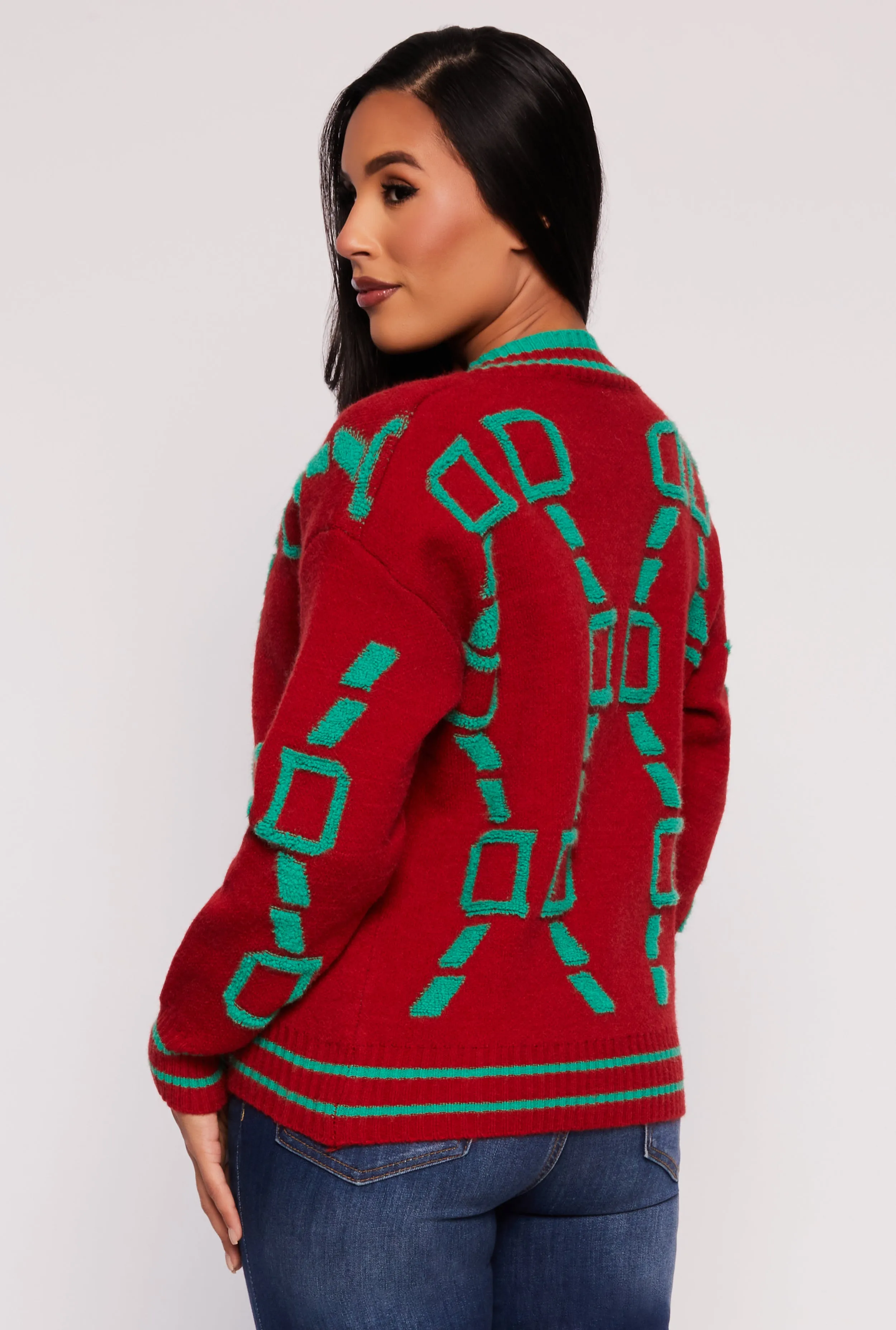 Daisy Geometric Print Cardigan sold by Rainbow product image thumbnail 3