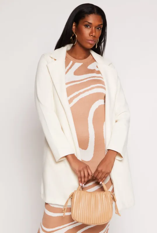 Iris Collared Open Front Coat sold by Rainbow