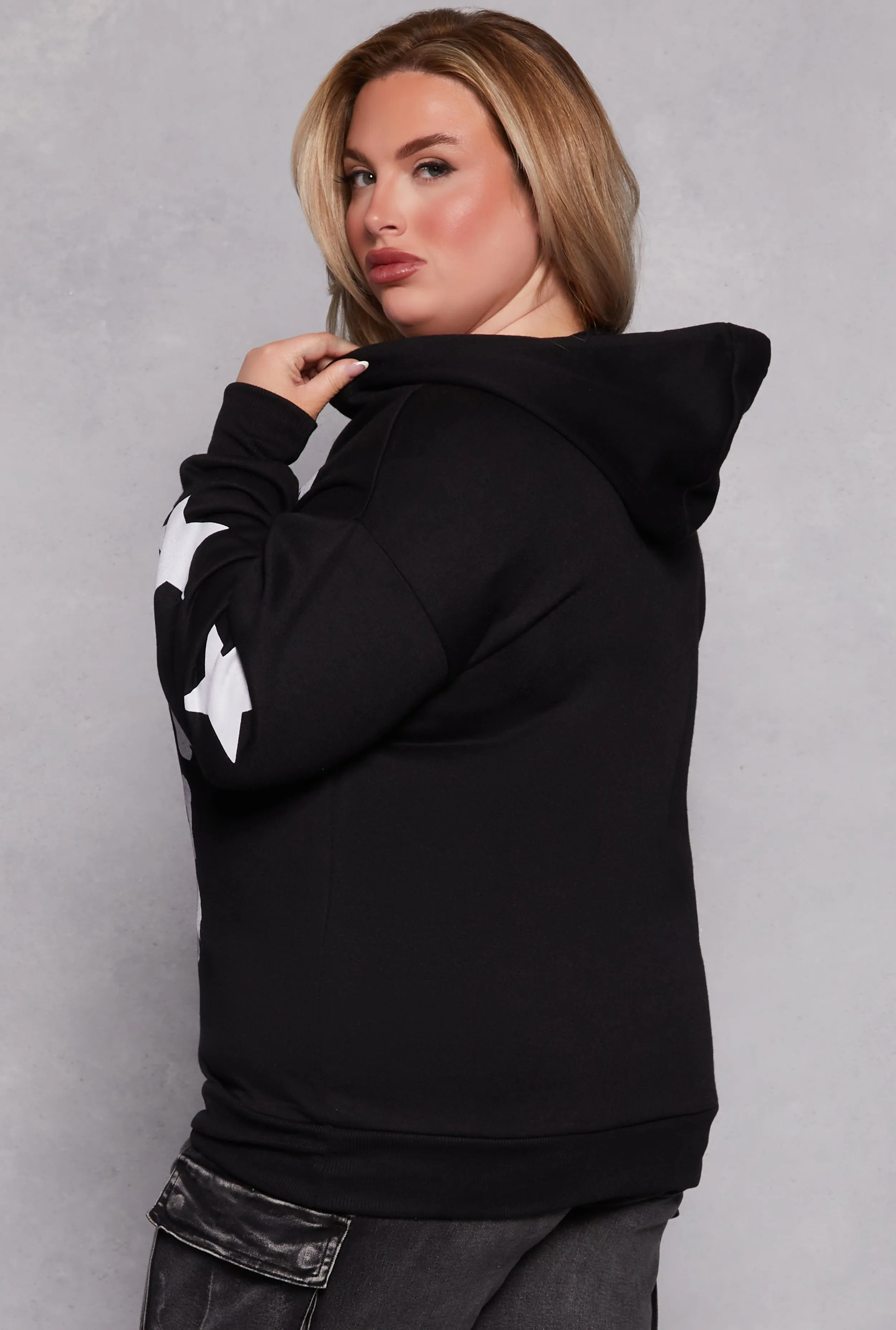 Plus Size It Is What It Is Hooded Sweatshirt sold by Rainbow product image thumbnail 3