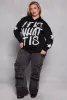Plus Size It Is What It Is Hooded Sweatshirt sold by Rainbow