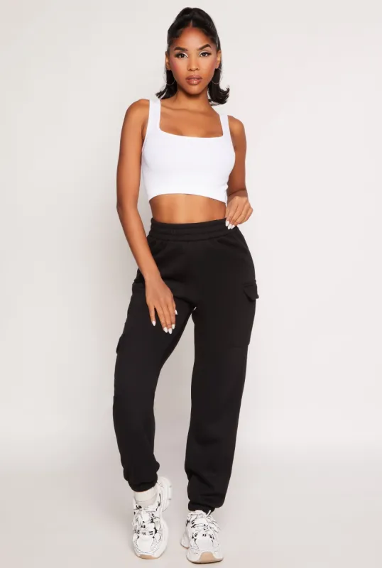 Fleece Cargo Pocket Pull On Sweatpants sold by Rainbow