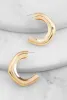 Metallic Chunky Half Hoop Earrings sold by Rainbow