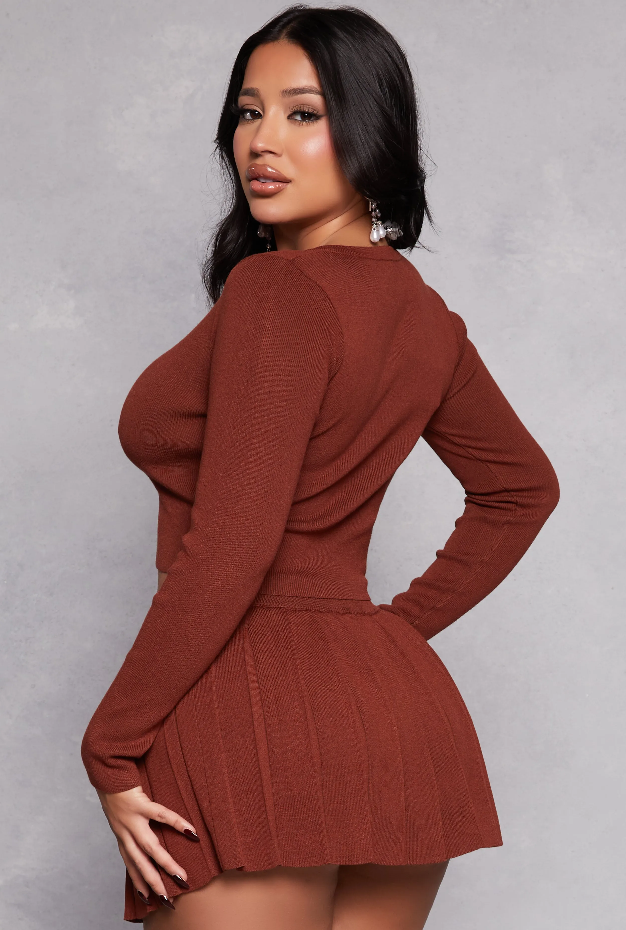 Daisy Long Sleeve Cropped Cardigan sold by Rainbow product image thumbnail 3