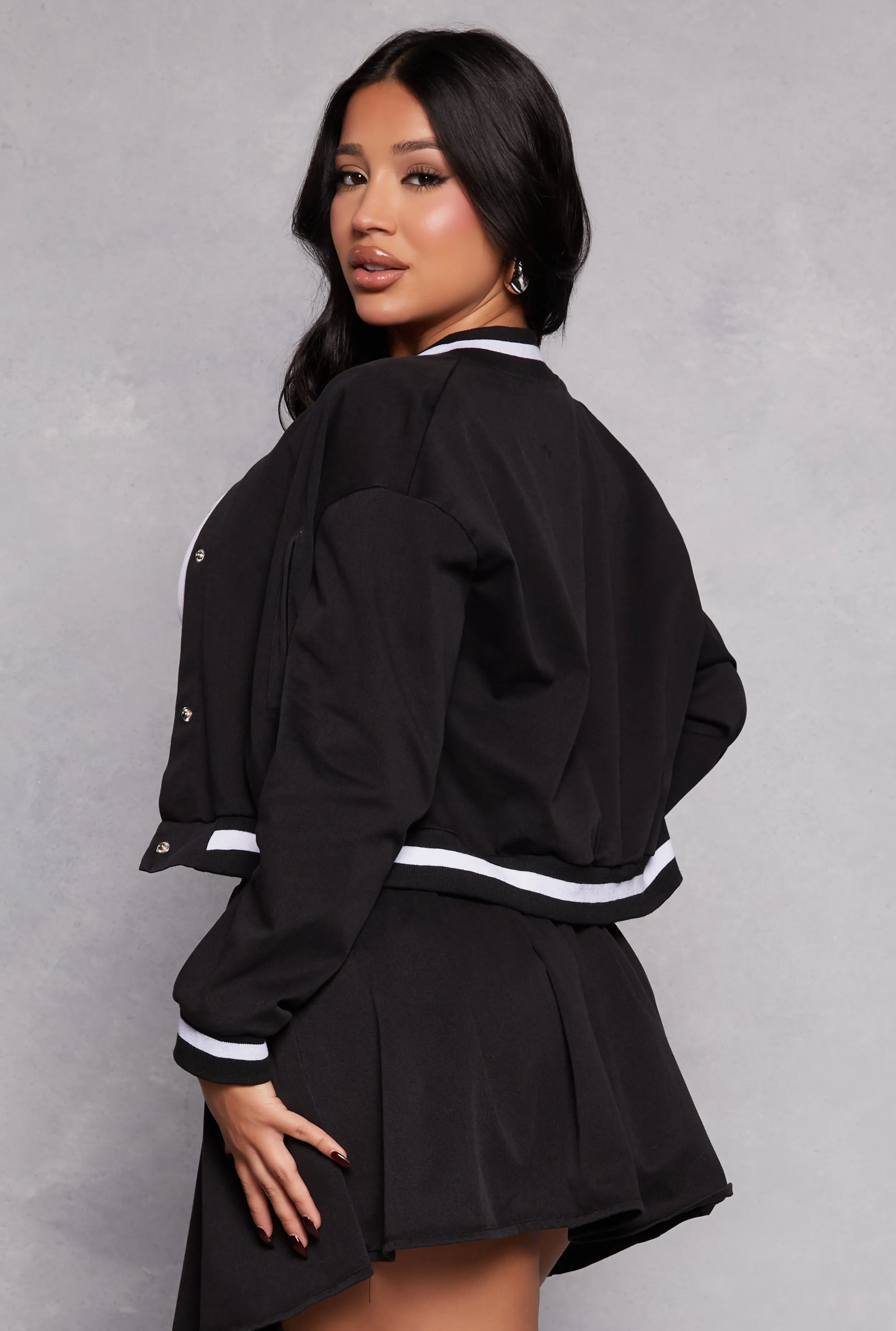 Contrast Trim Bomber Jacket sold by Rainbow product image thumbnail 3