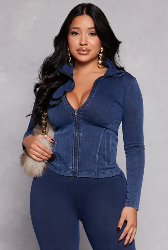 Stretch Twill Track Jacket sold by Rainbow