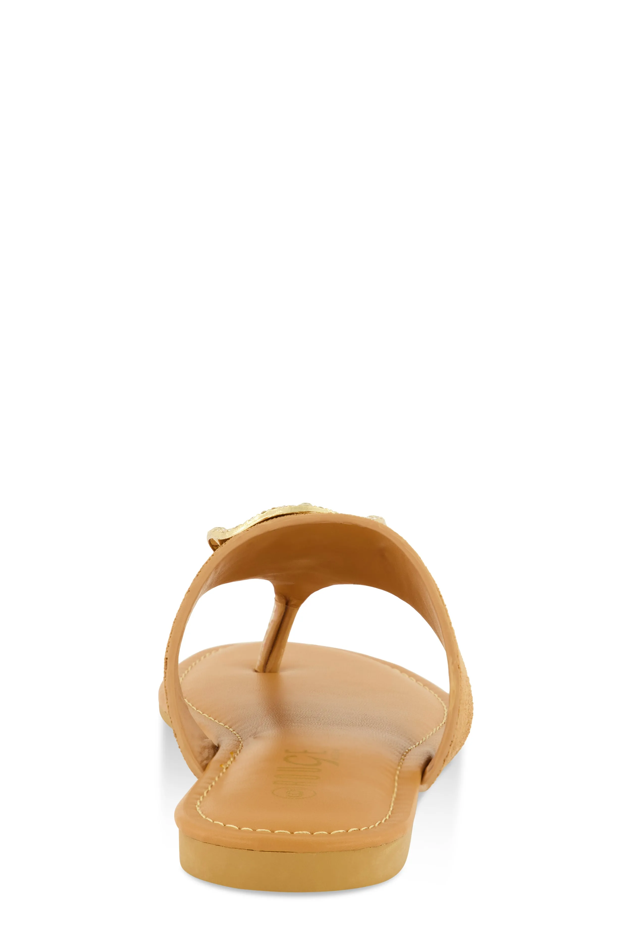 Rhinestone Metallic Pendant Thong Slide Sandals sold by Rainbow product image thumbnail 3