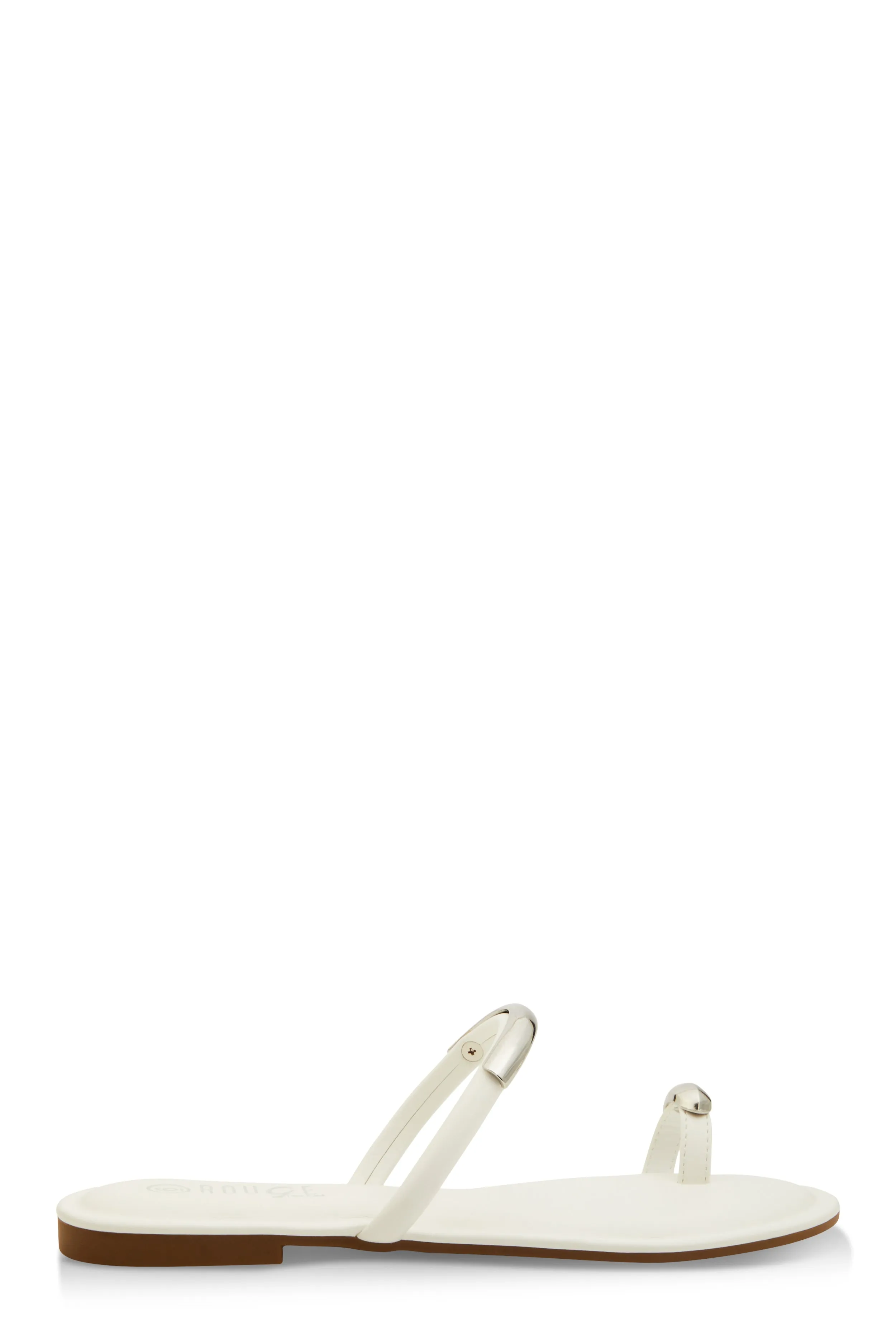 Metallic Detail Toe Loop Slide Sandals sold by Rainbow product image thumbnail 2
