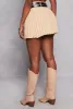 Haute Monde Double Belted Knit Pleated Skirt sold by Rainbow