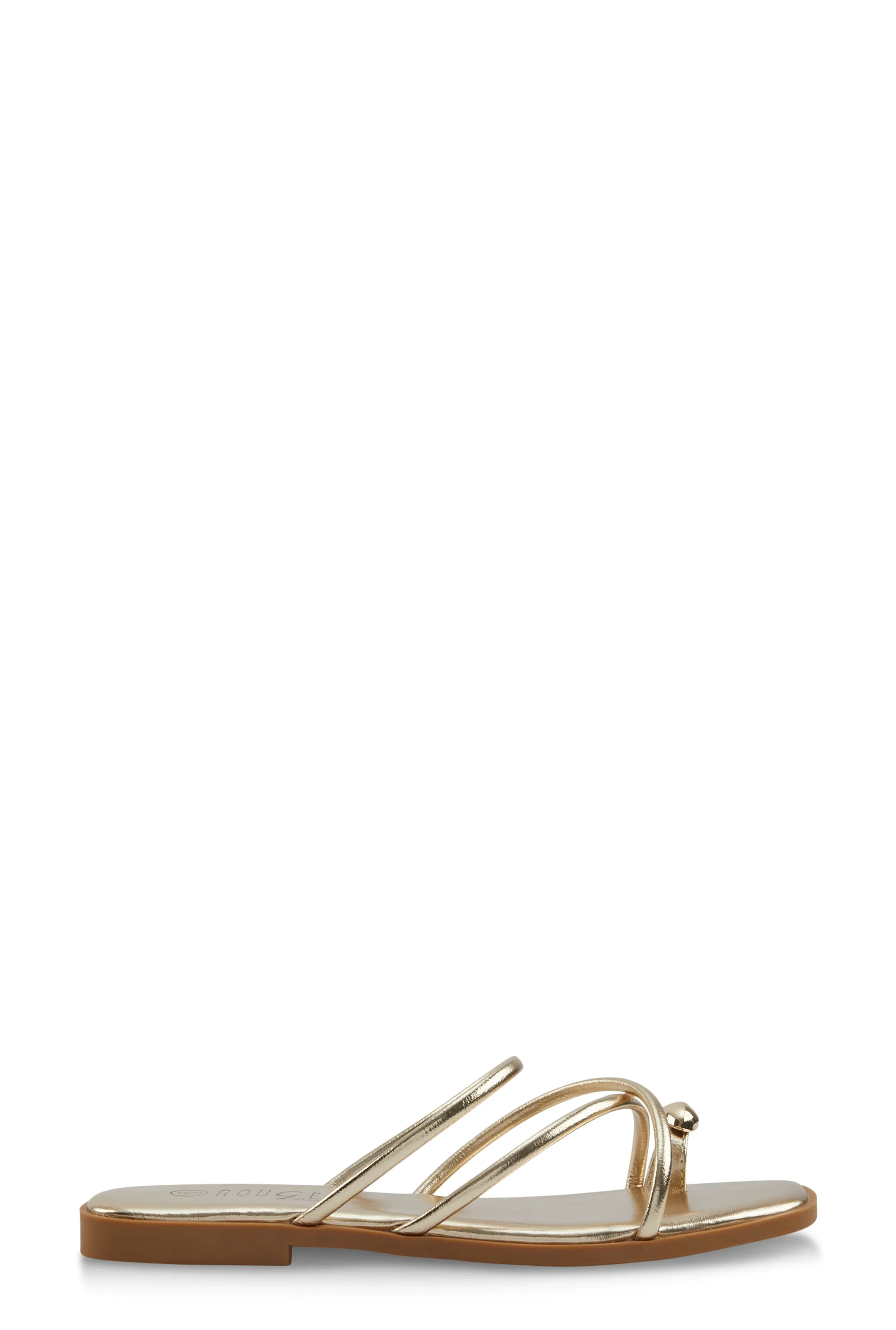 Metallic Toe Loop Strappy Slide Sandals sold by Rainbow product image thumbnail 2