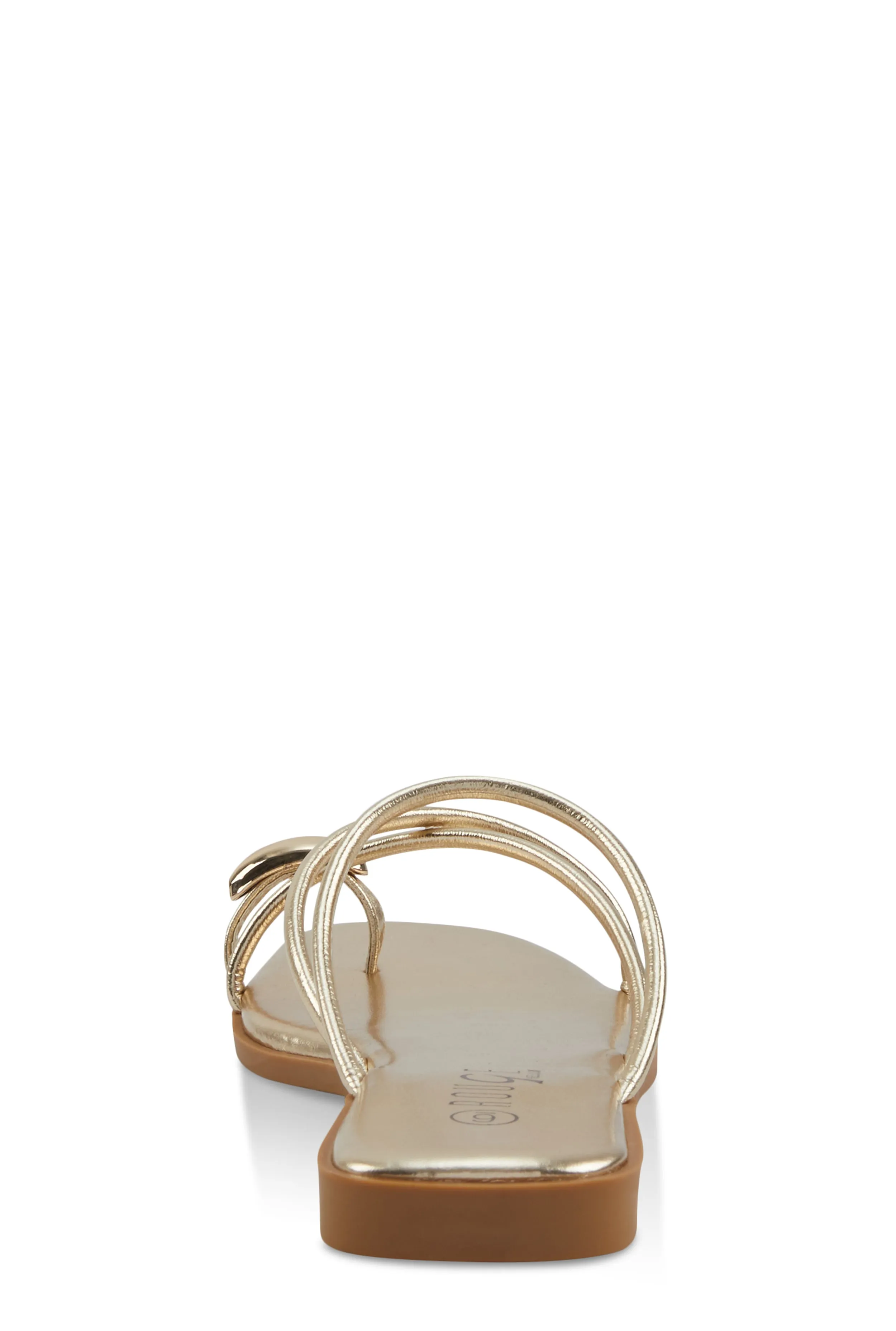 Metallic Toe Loop Strappy Slide Sandals sold by Rainbow product image thumbnail 3