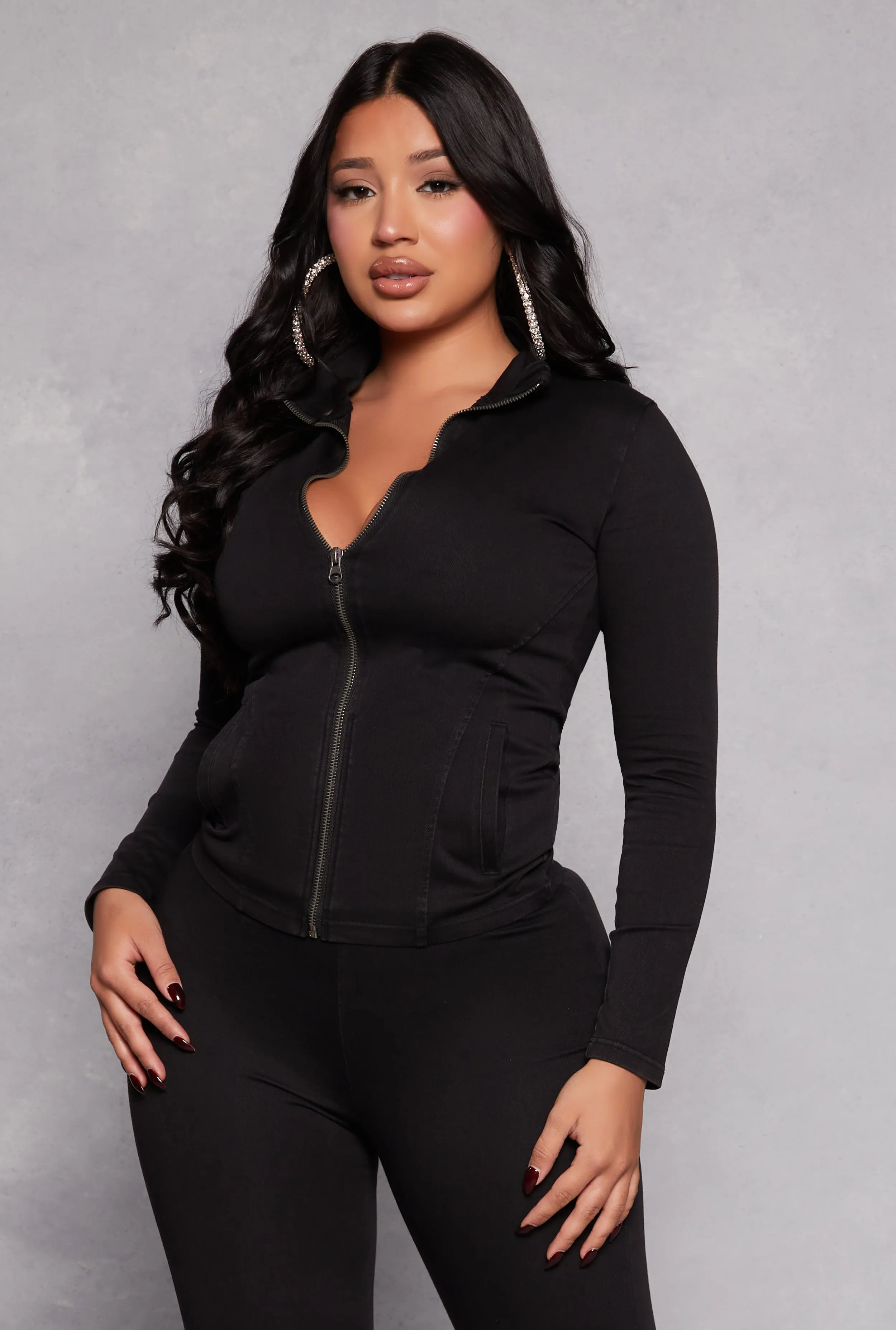 Stretch Twill Track Jacket sold by Rainbow