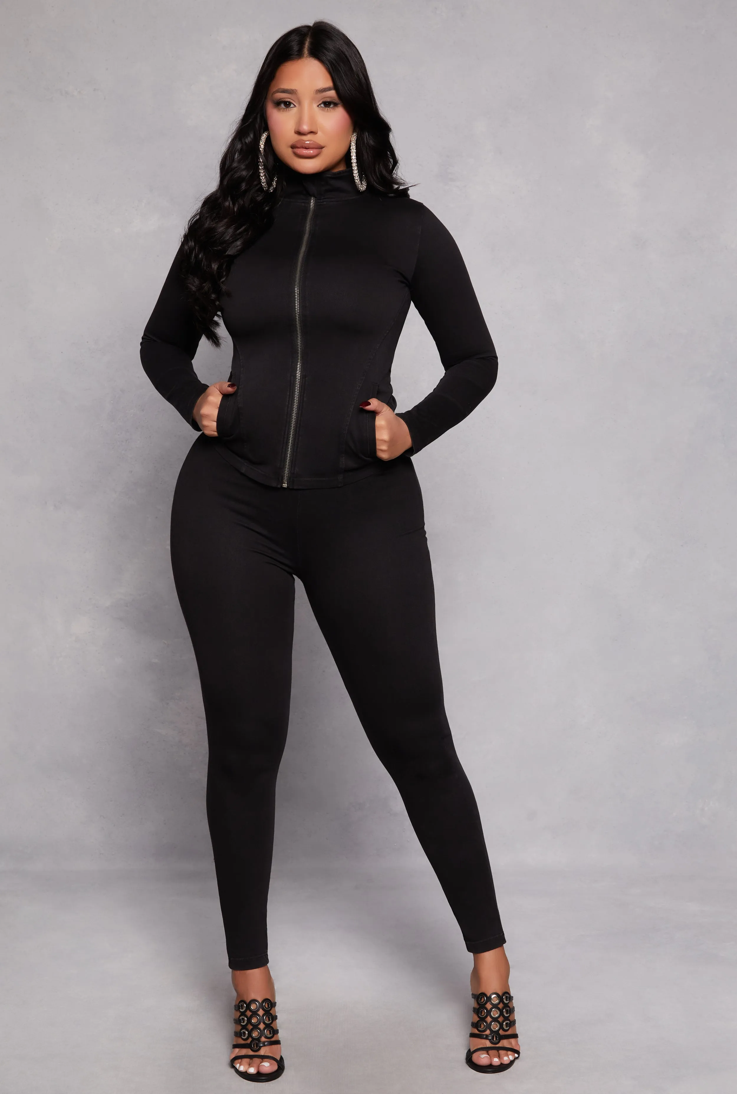 Stretch Twill Track Jacket sold by Rainbow product image thumbnail 2