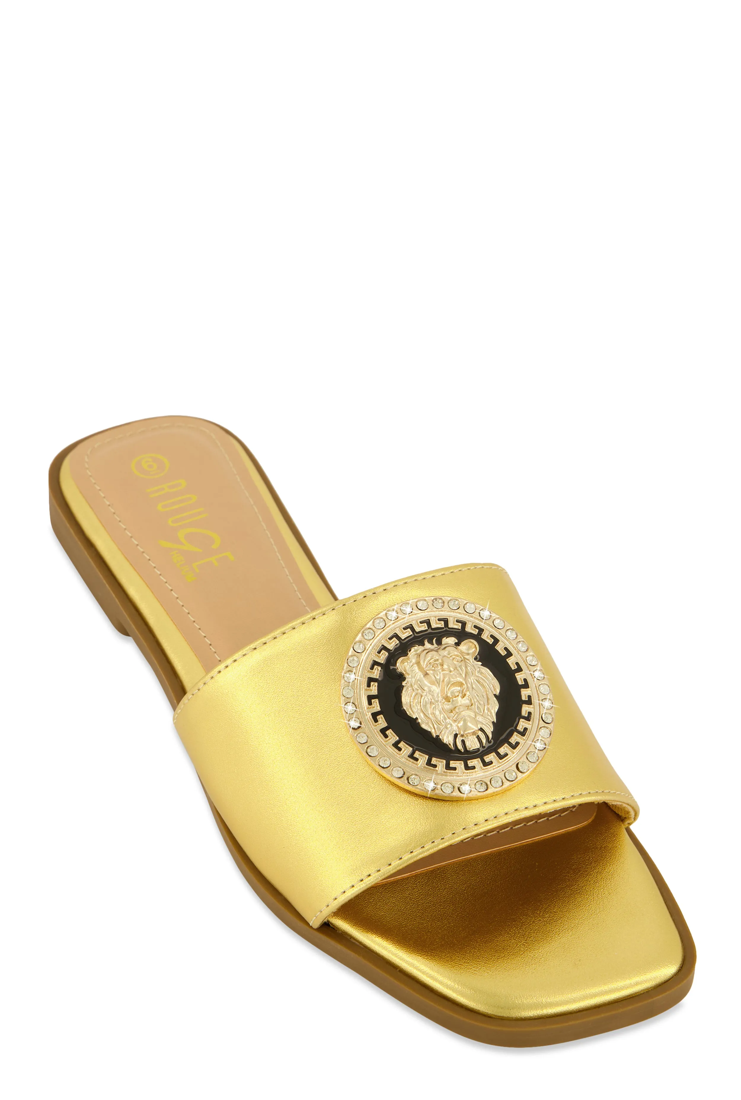 Lion Pendant Slide Sandals sold by Rainbow