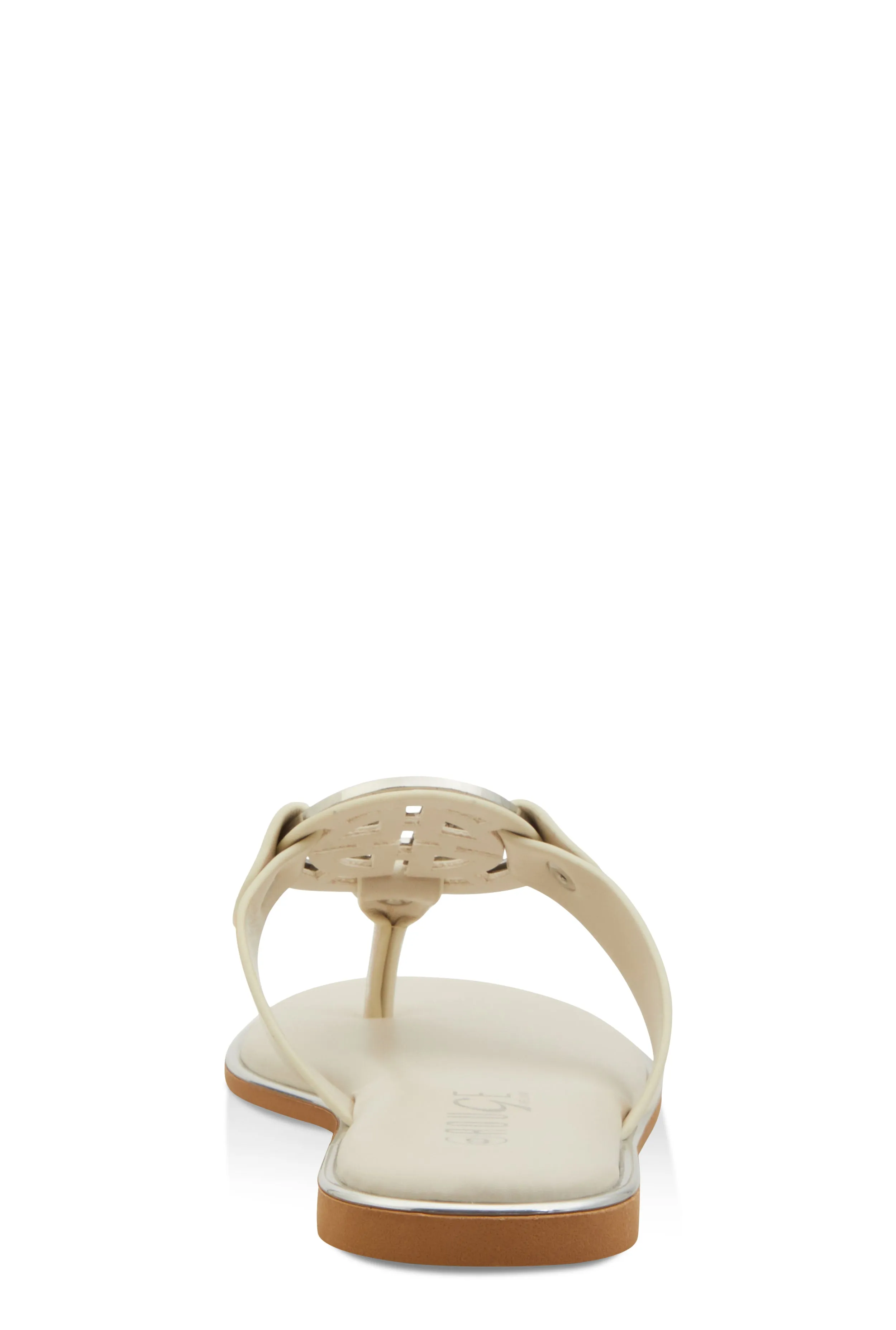 Metallic Geometric Pendant Thong Slide Sandals sold by Rainbow product image thumbnail 3