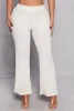 Textured Knit High Waisted Flared Pants sold by Rainbow