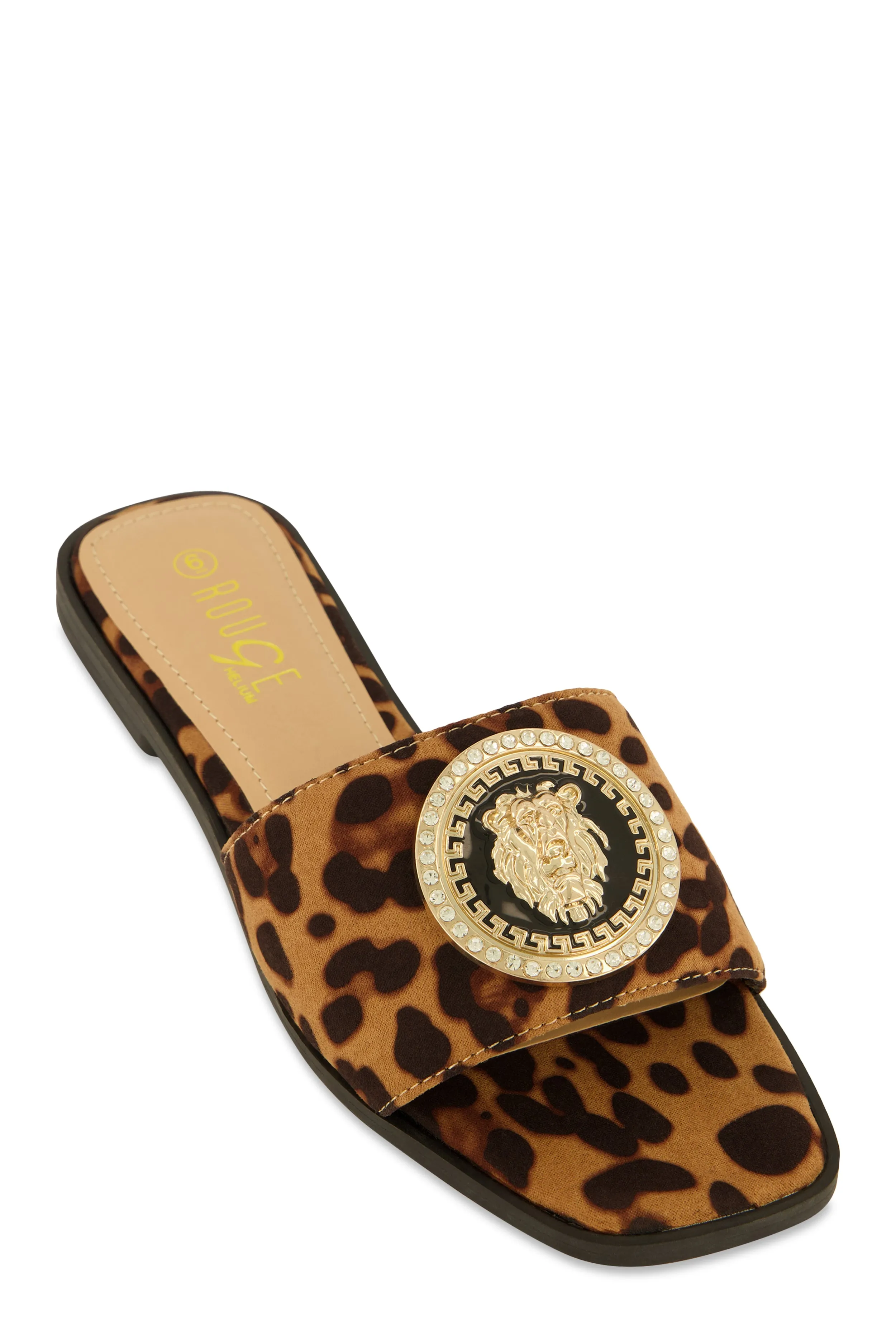 Lion Pendant Slide Sandals sold by Rainbow