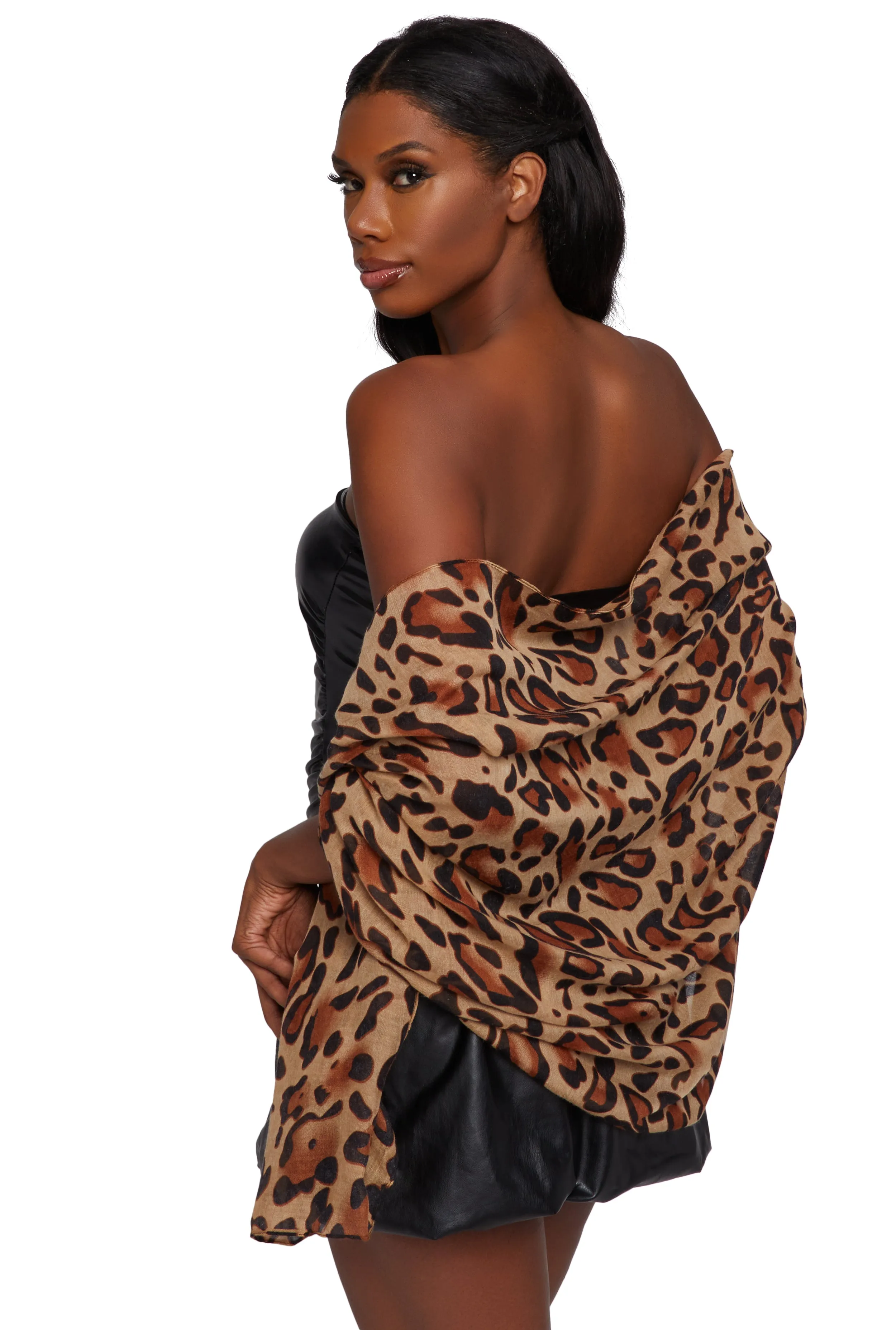 Leopard Print Scarf sold by Rainbow product image thumbnail 3
