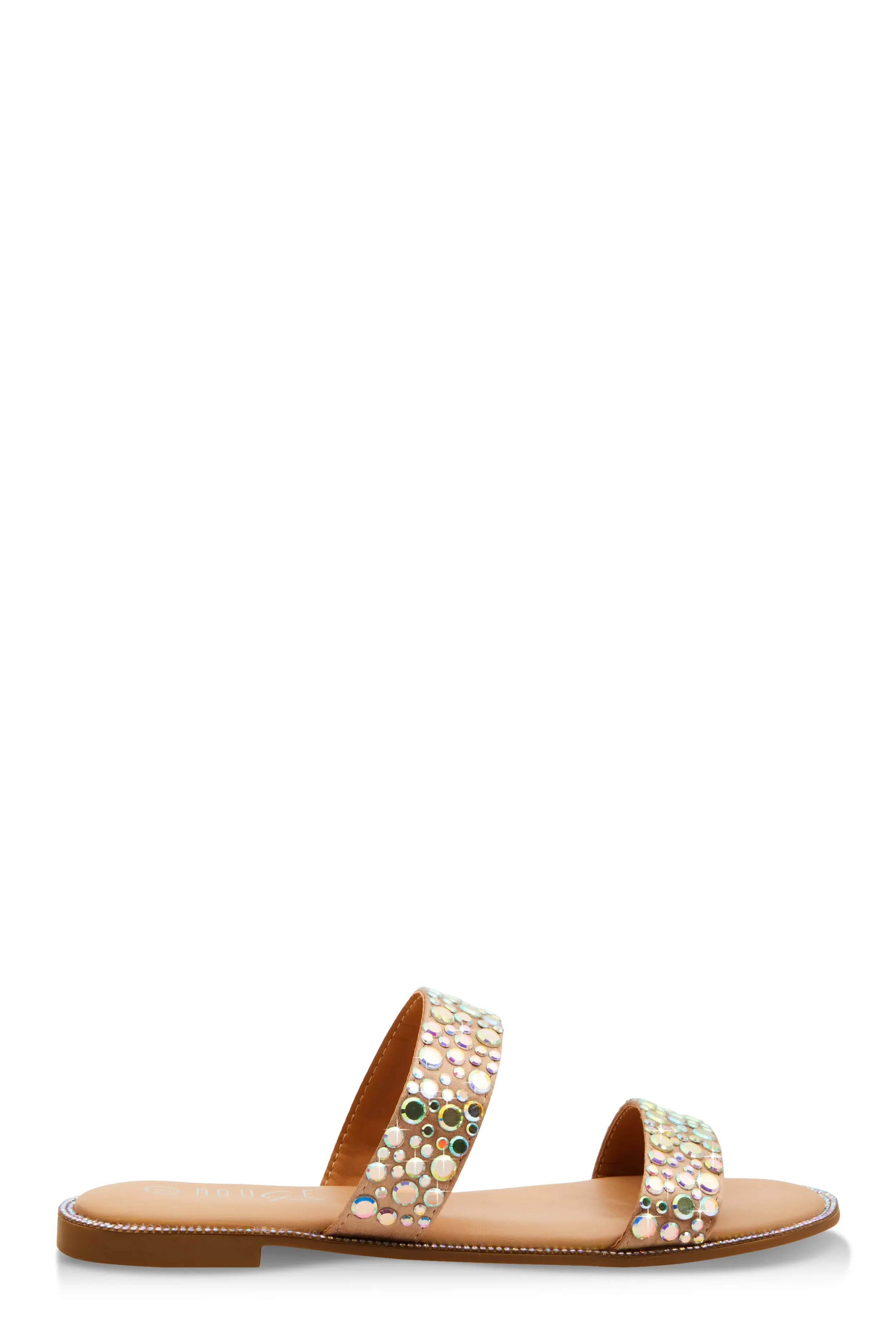 Rhinestone Double Band Slide Sandals sold by Rainbow product image thumbnail 2