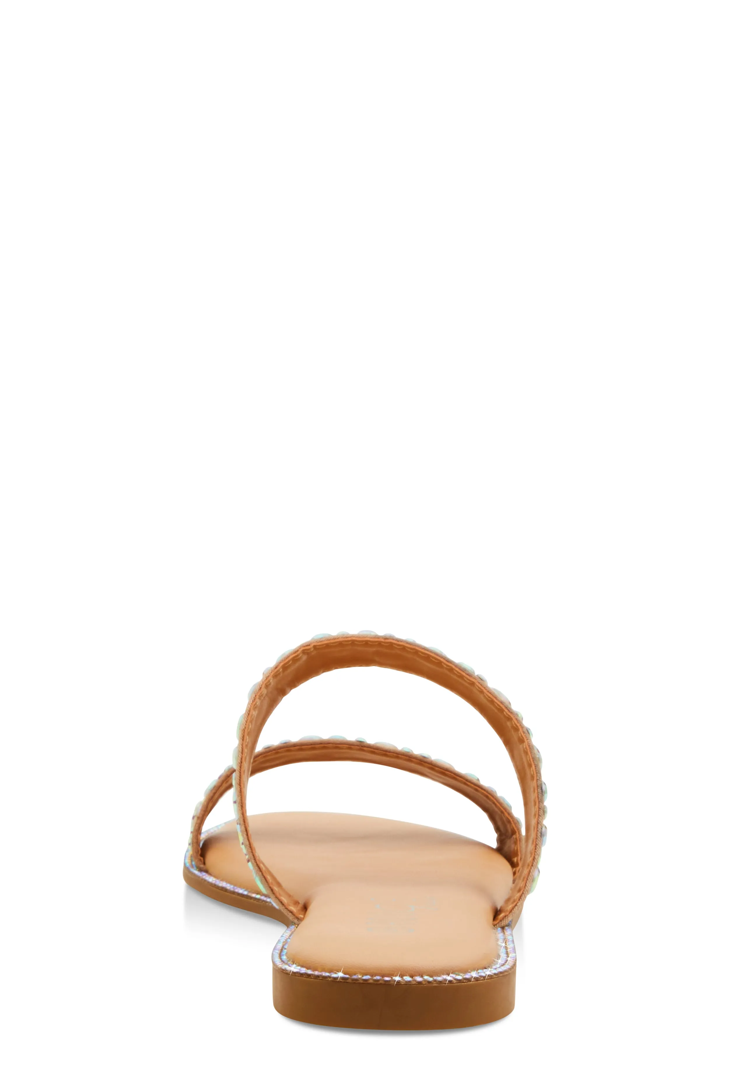 Rhinestone Double Band Slide Sandals sold by Rainbow product image thumbnail 3