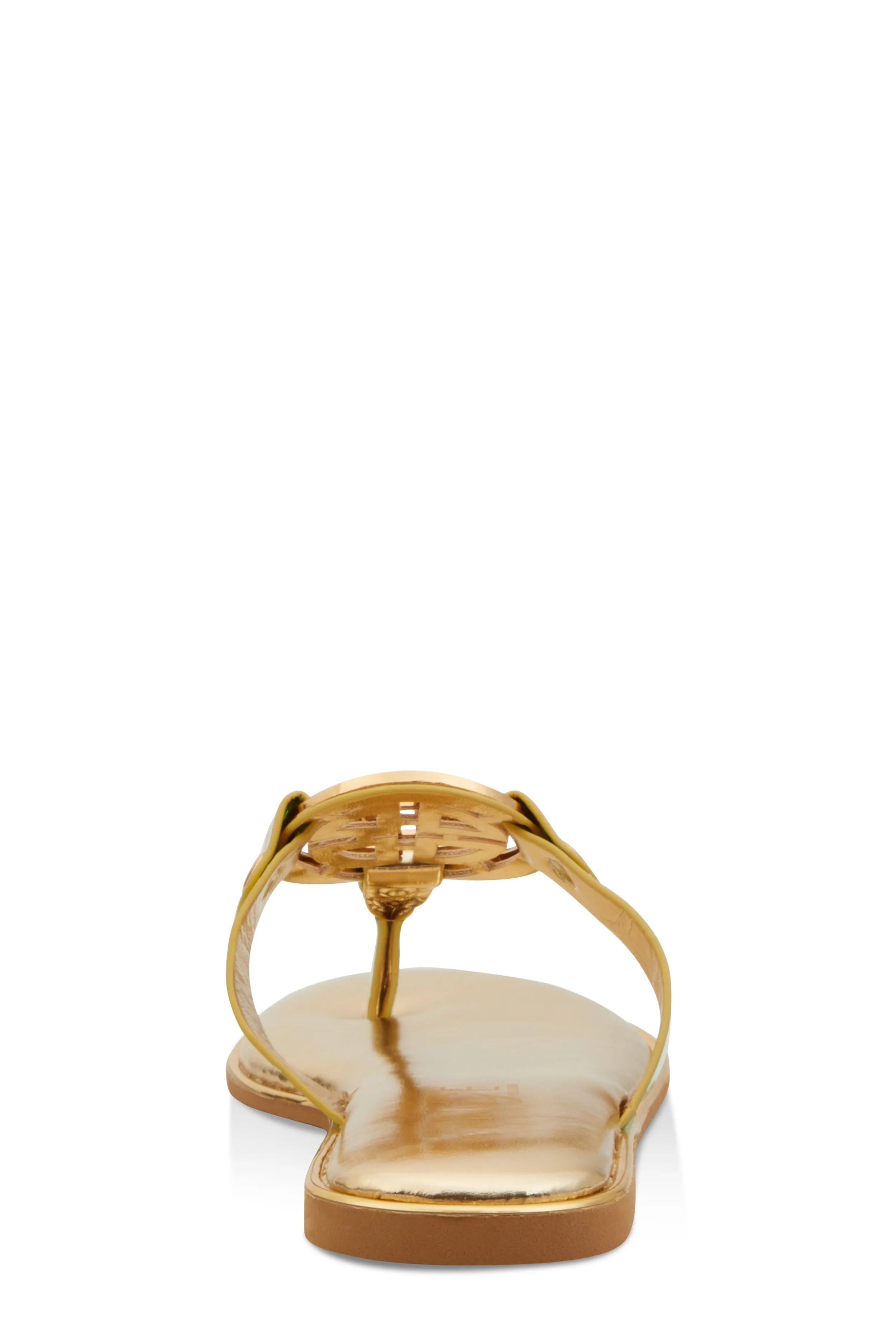 Metallic Geometric Pendant Thong Slide Sandals sold by Rainbow product image thumbnail 3