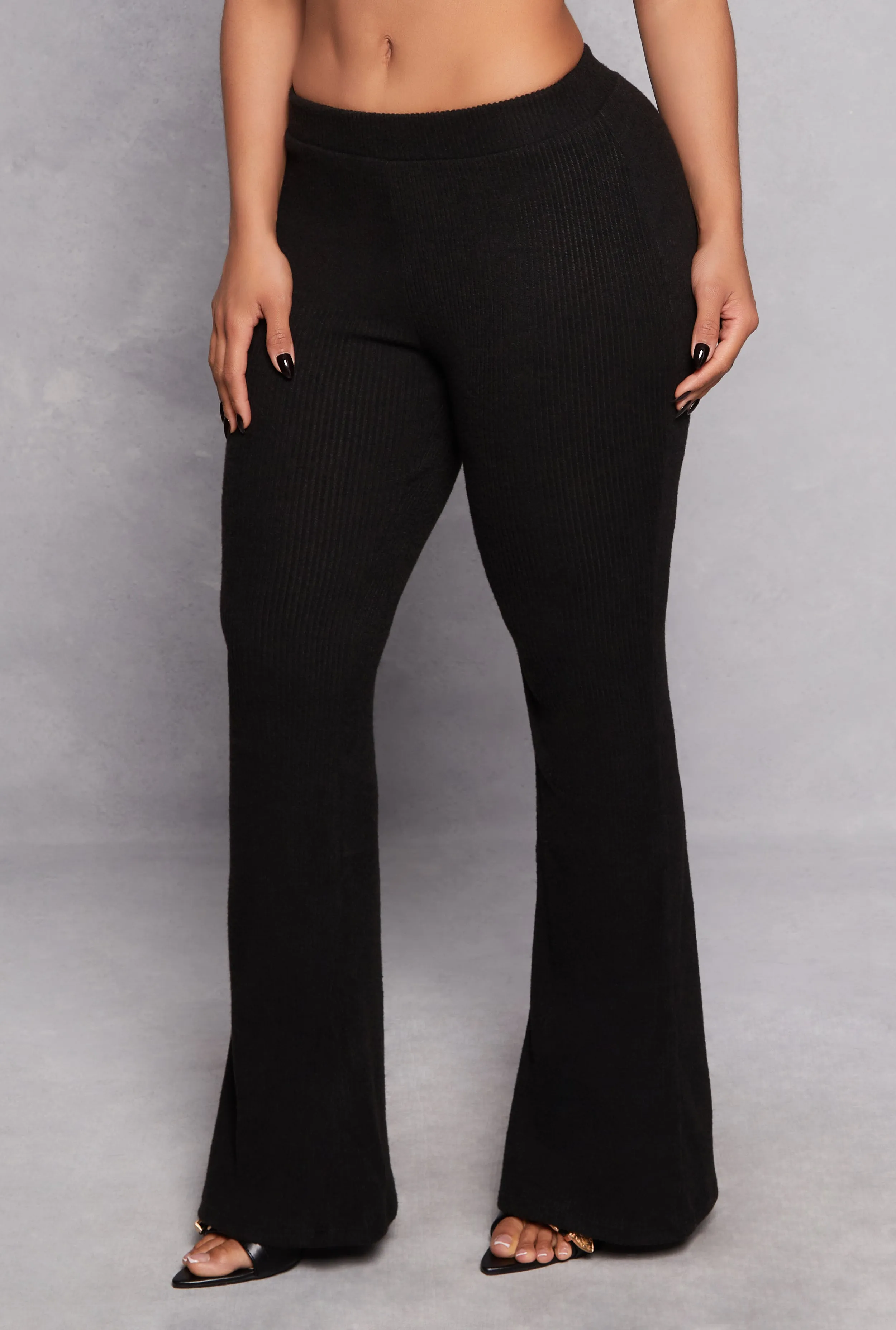 Almost Famous Rib Knit Flared Pants sold by Rainbow product image thumbnail 2