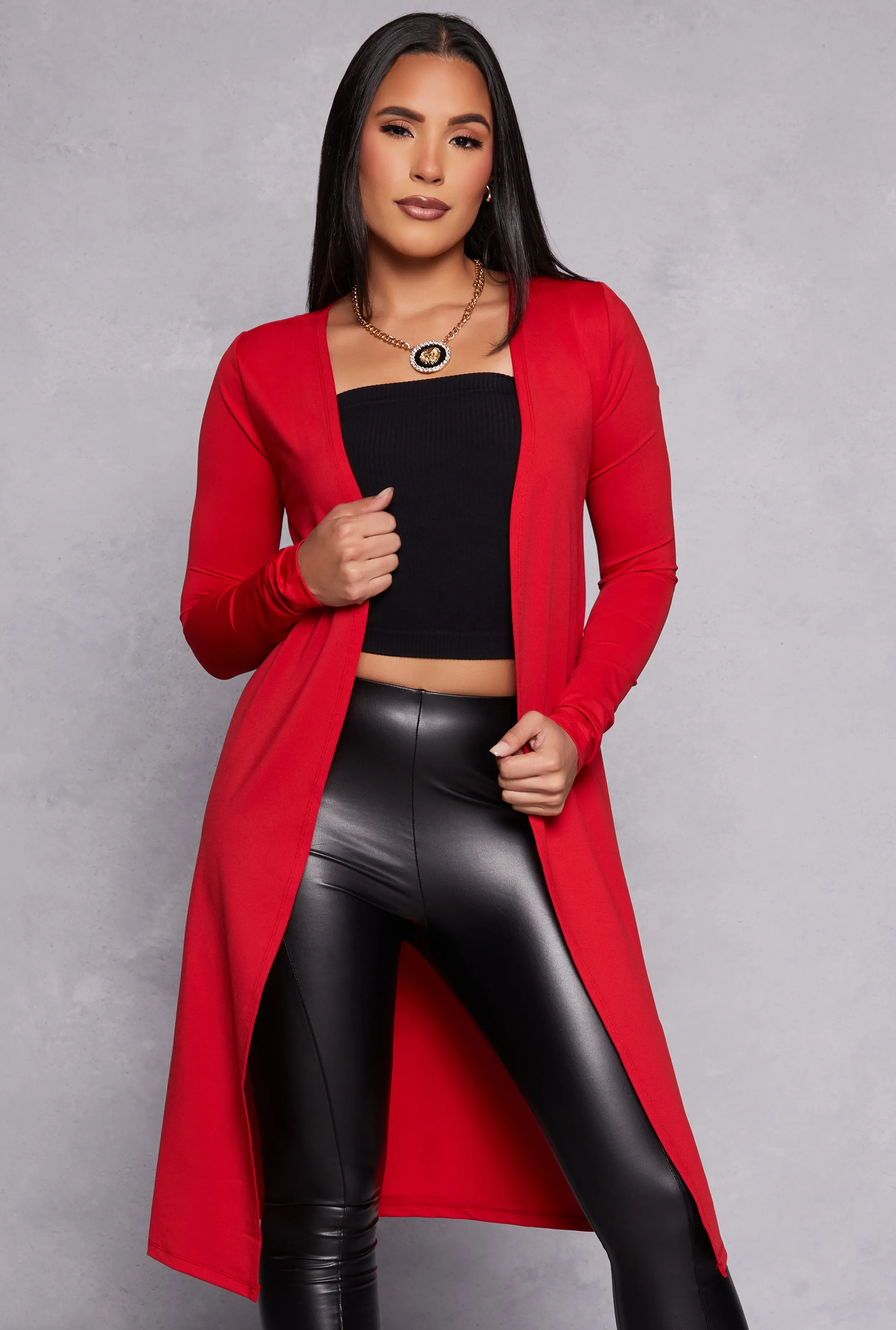 Long Sleeve Open Front Duster sold by Rainbow