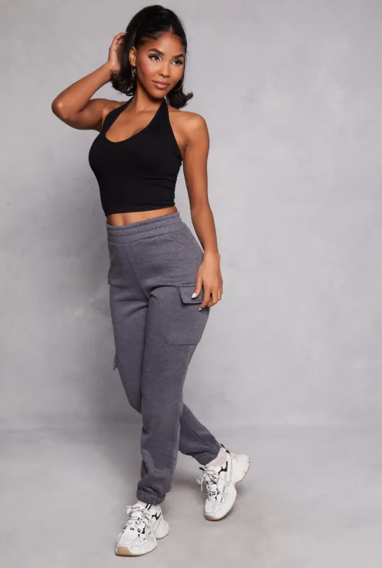 Fleece Cargo Pocket Pull On Sweatpants sold by Rainbow