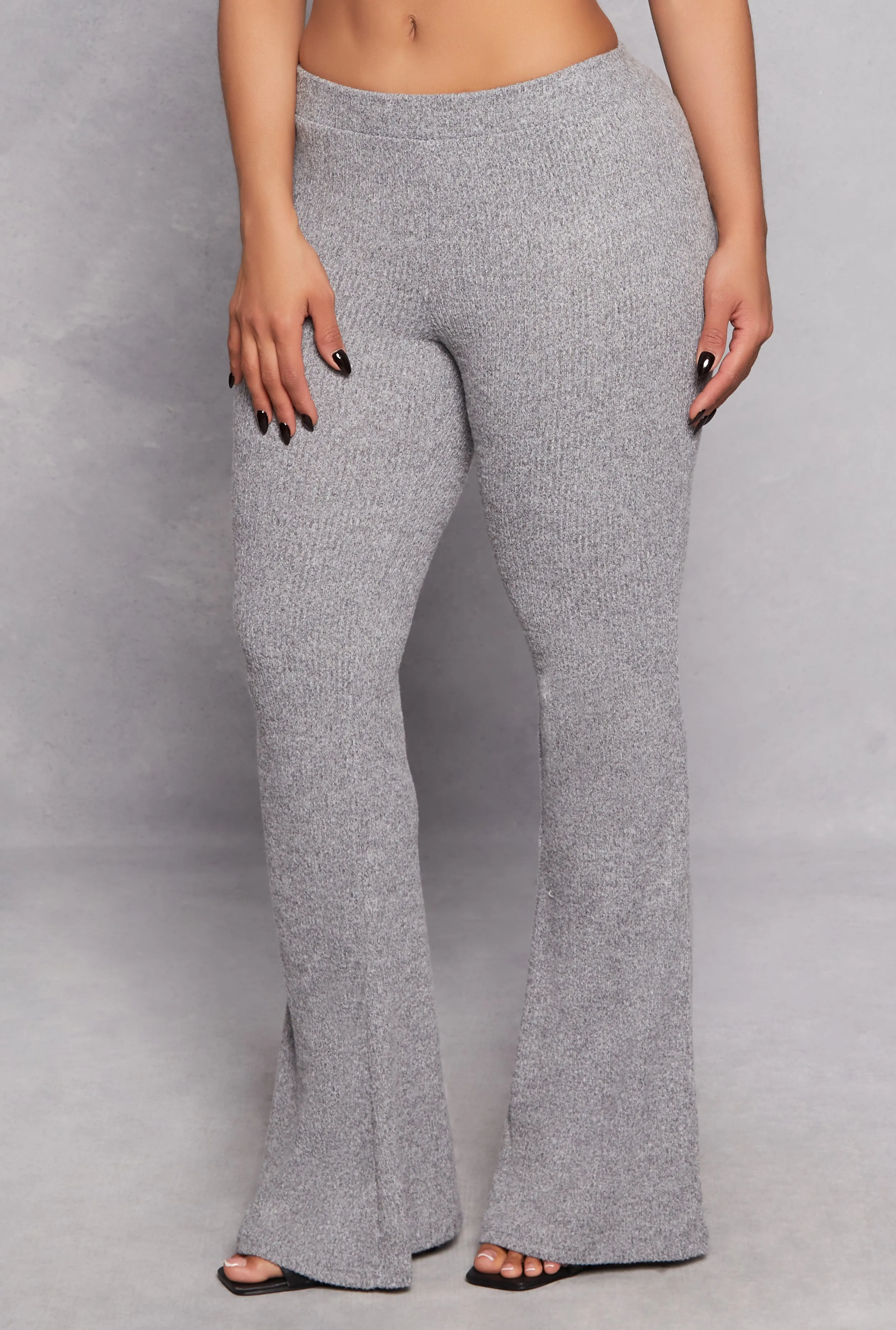 Almost Famous Rib Knit Flared Pants sold by Rainbow product image thumbnail 2