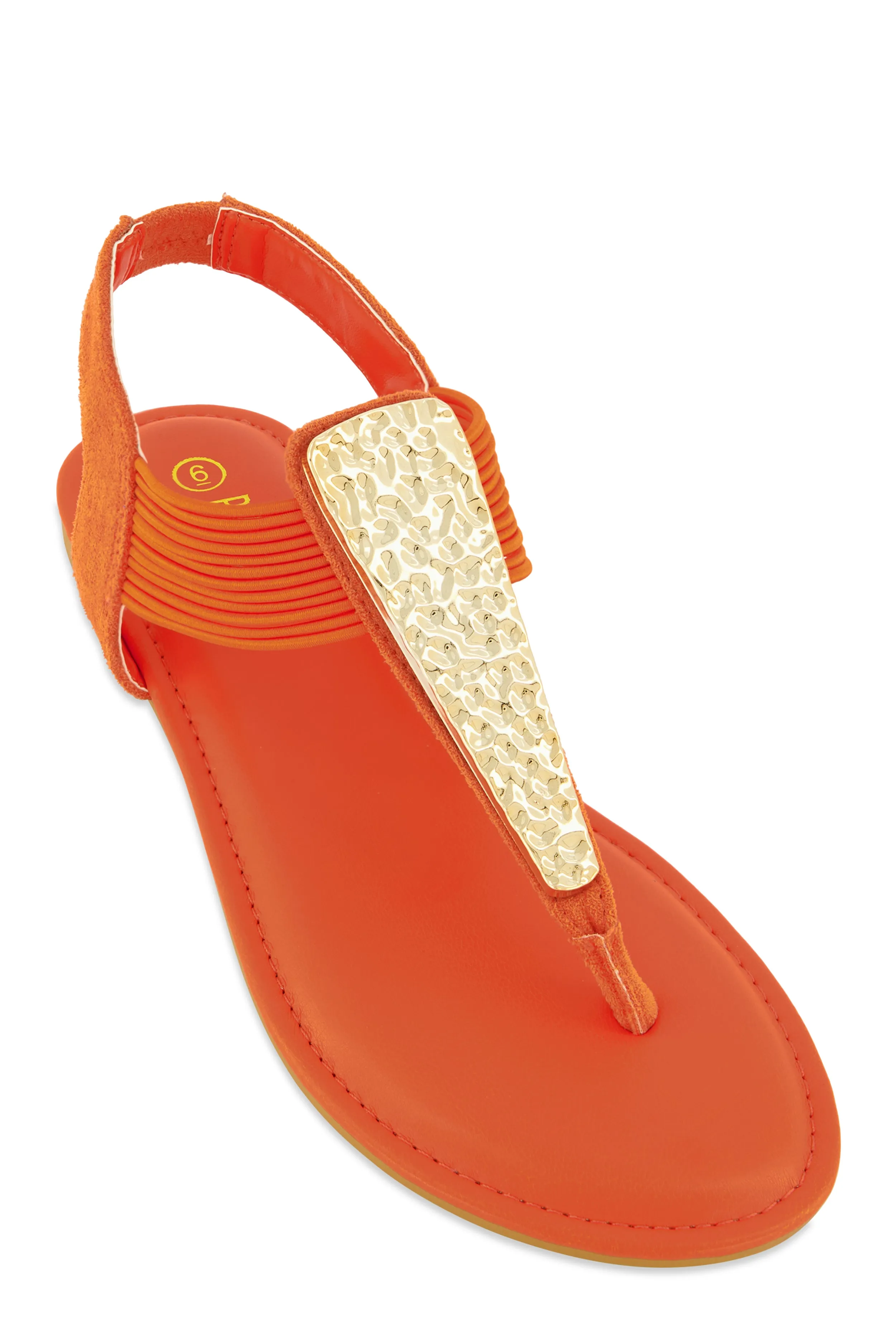 Metallic Pendant Corded Thong Sandals sold by Rainbow