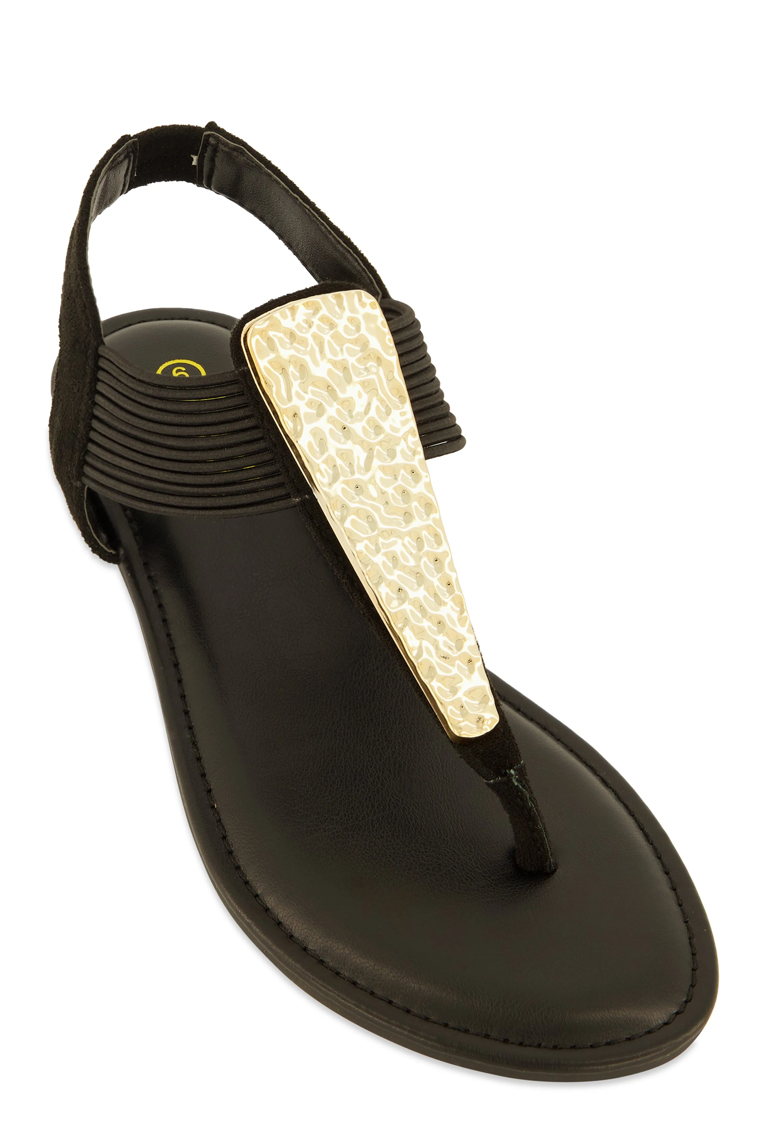 Metallic Pendant Corded Thong Sandals sold by Rainbow