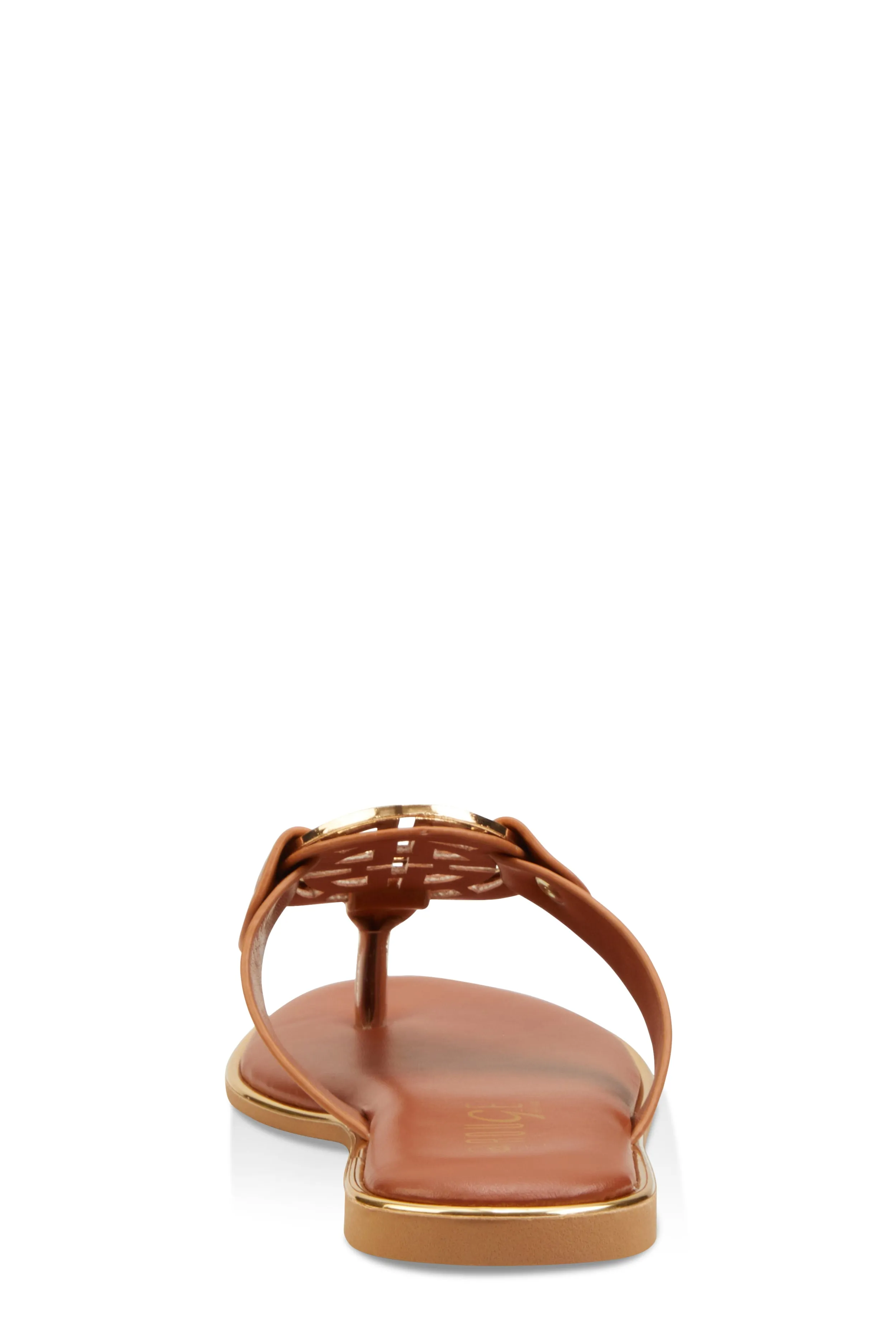 Metallic Geometric Pendant Thong Slide Sandals sold by Rainbow product image thumbnail 3