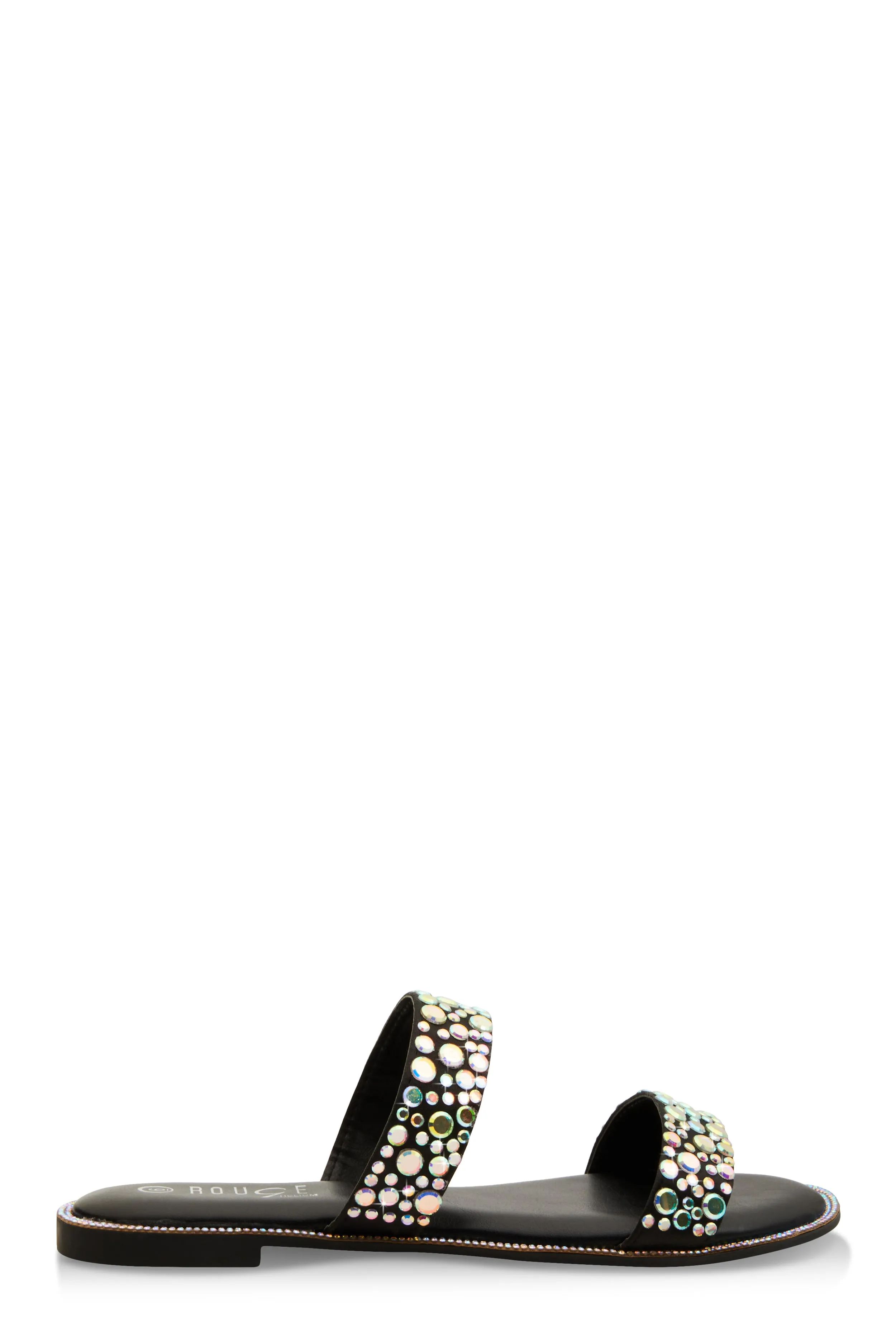 Rhinestone Double Band Slide Sandals sold by Rainbow product image thumbnail 2