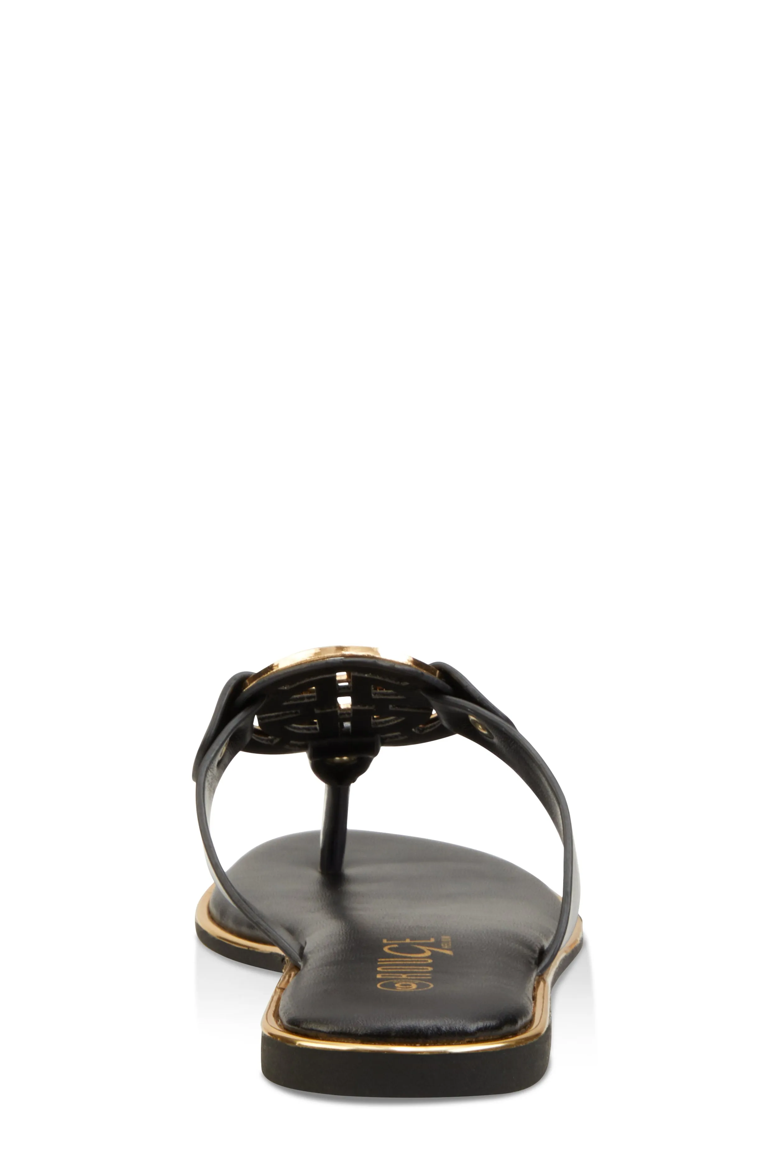 Metallic Geometric Pendant Thong Slide Sandals sold by Rainbow product image thumbnail 3