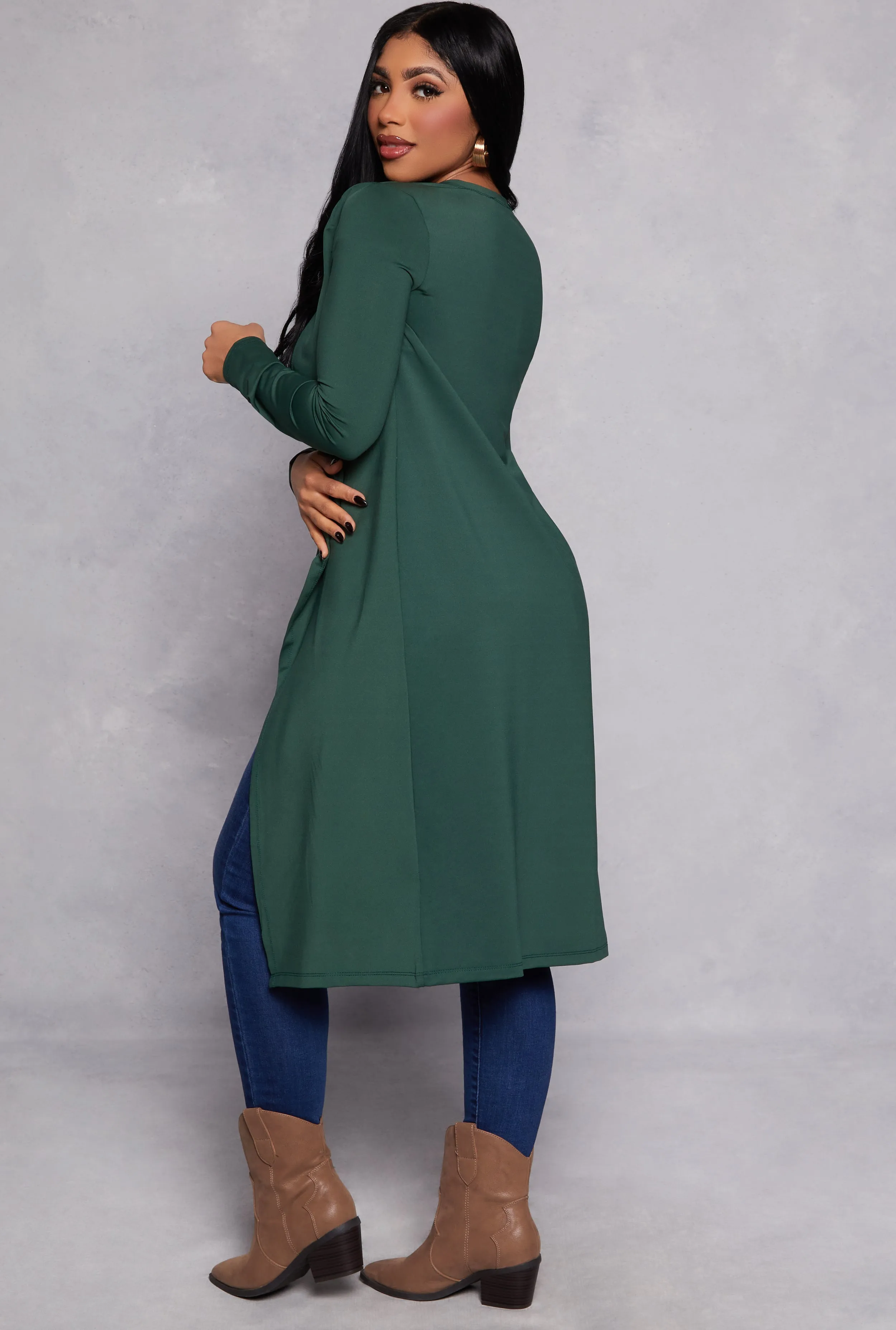 Long Sleeve Open Front Duster sold by Rainbow product image thumbnail 3