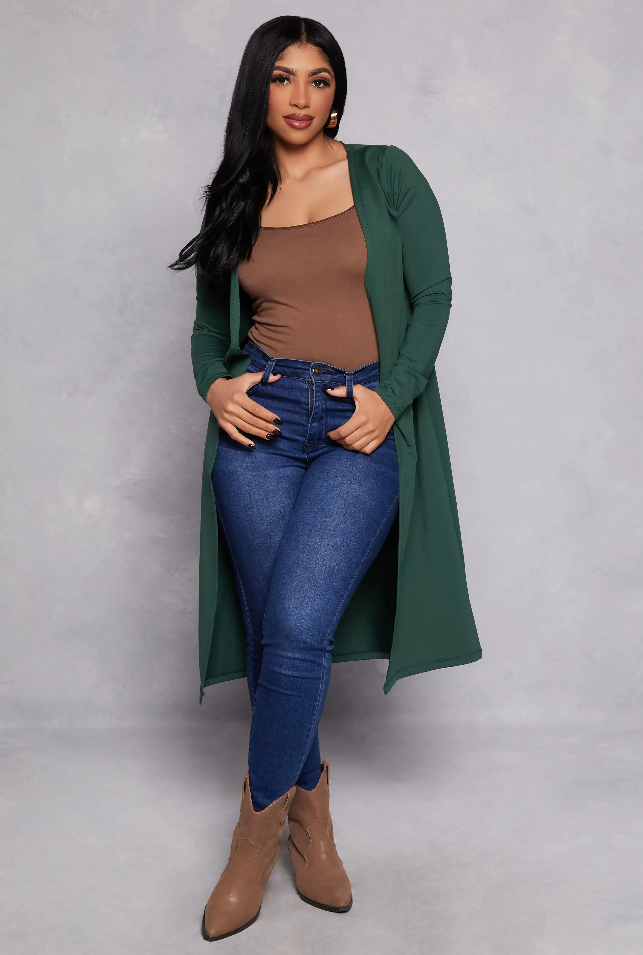 Long Sleeve Open Front Duster sold by Rainbow product image thumbnail 2