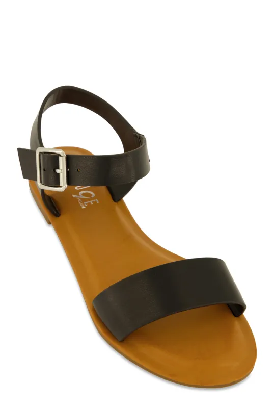 Single Band Buckle Ankle Strap Sandals sold by Rainbow