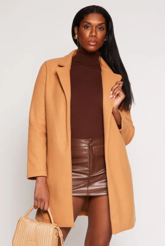 Iris Collared Open Front Coat sold by Rainbow