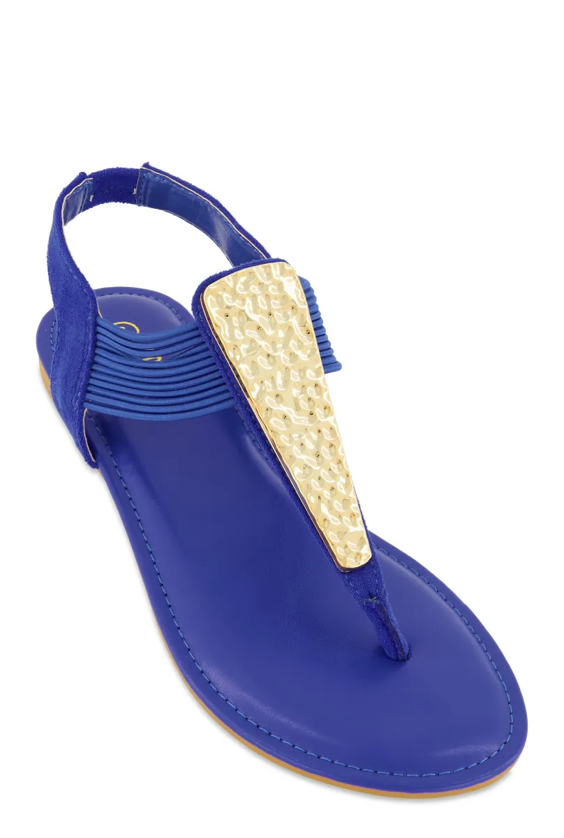Metallic Pendant Corded Thong Sandals sold by Rainbow
