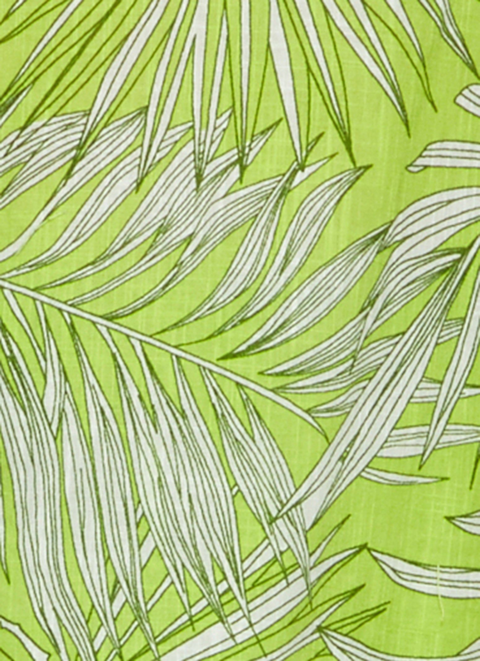 Plus Size Palm Printed Tie Neck Peasant Top sold by Rainbow product image thumbnail 4