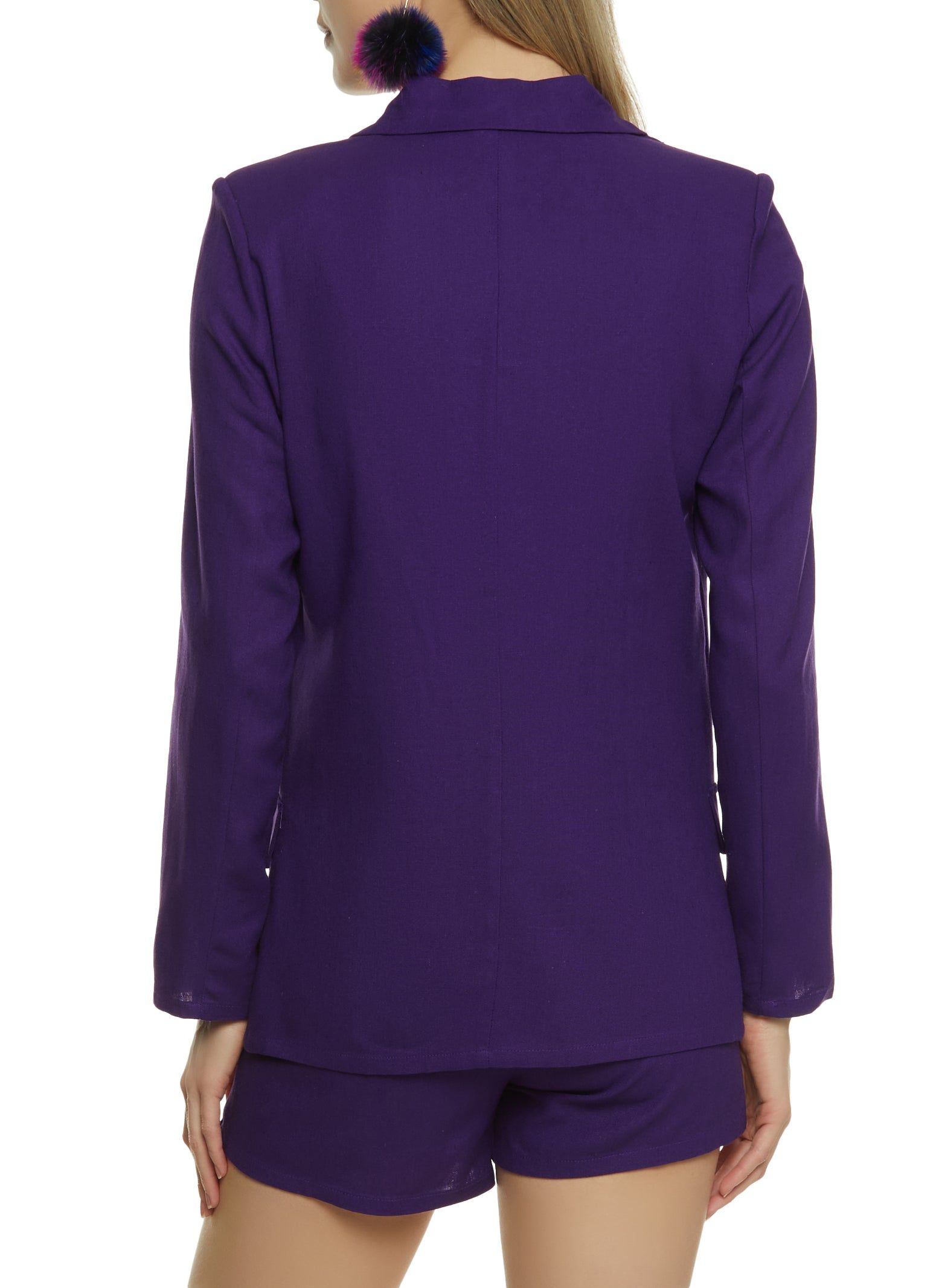 Linen Double Breasted Button Front Blazer sold by Rainbow product image thumbnail 3