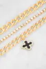 Clover Cross Charm Chain Bracelet Trio sold by Rainbow