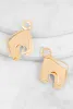 Metallic Abstract Drop Earrings sold by Rainbow